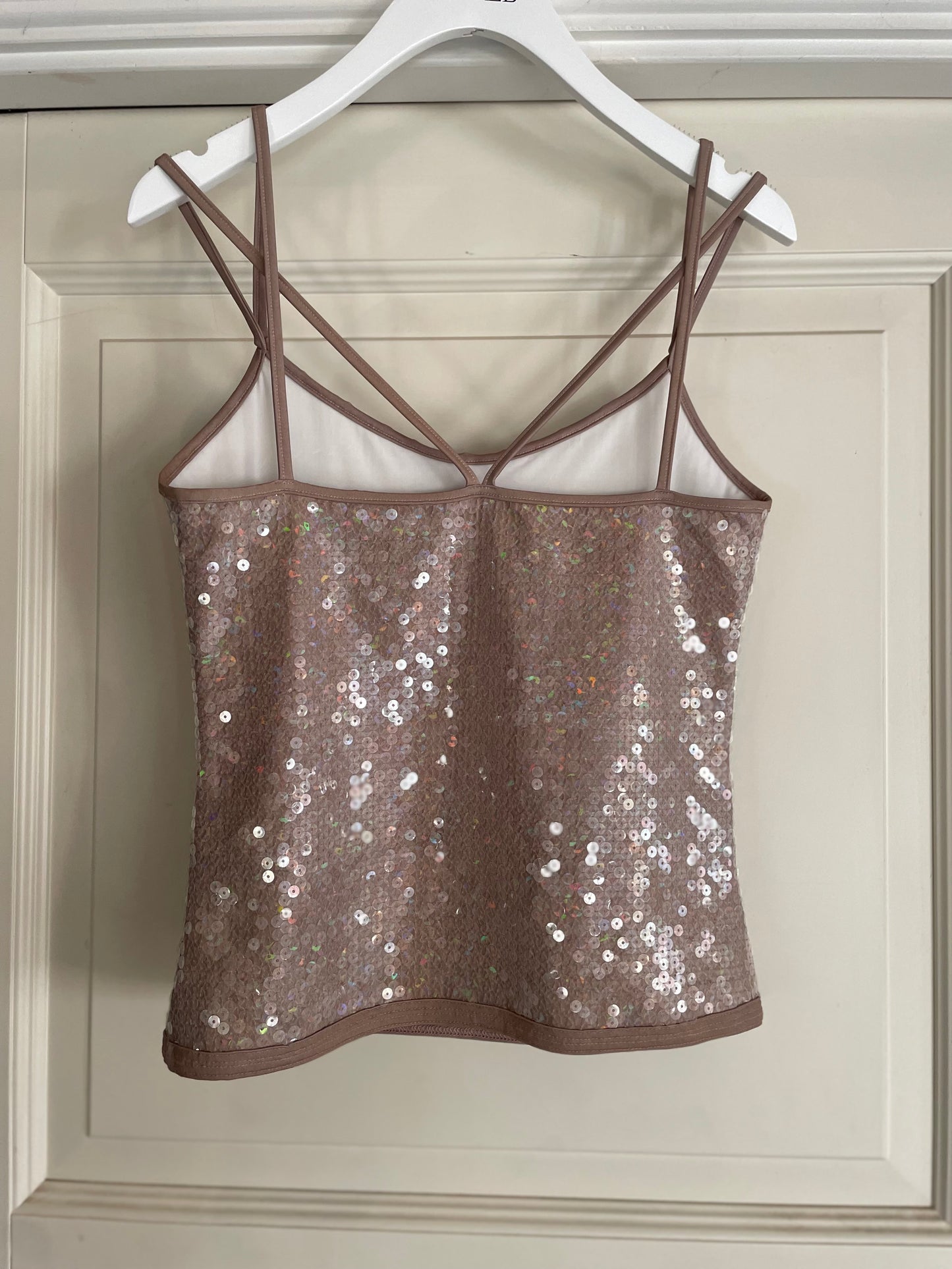 Chanel - paillet top - old pink