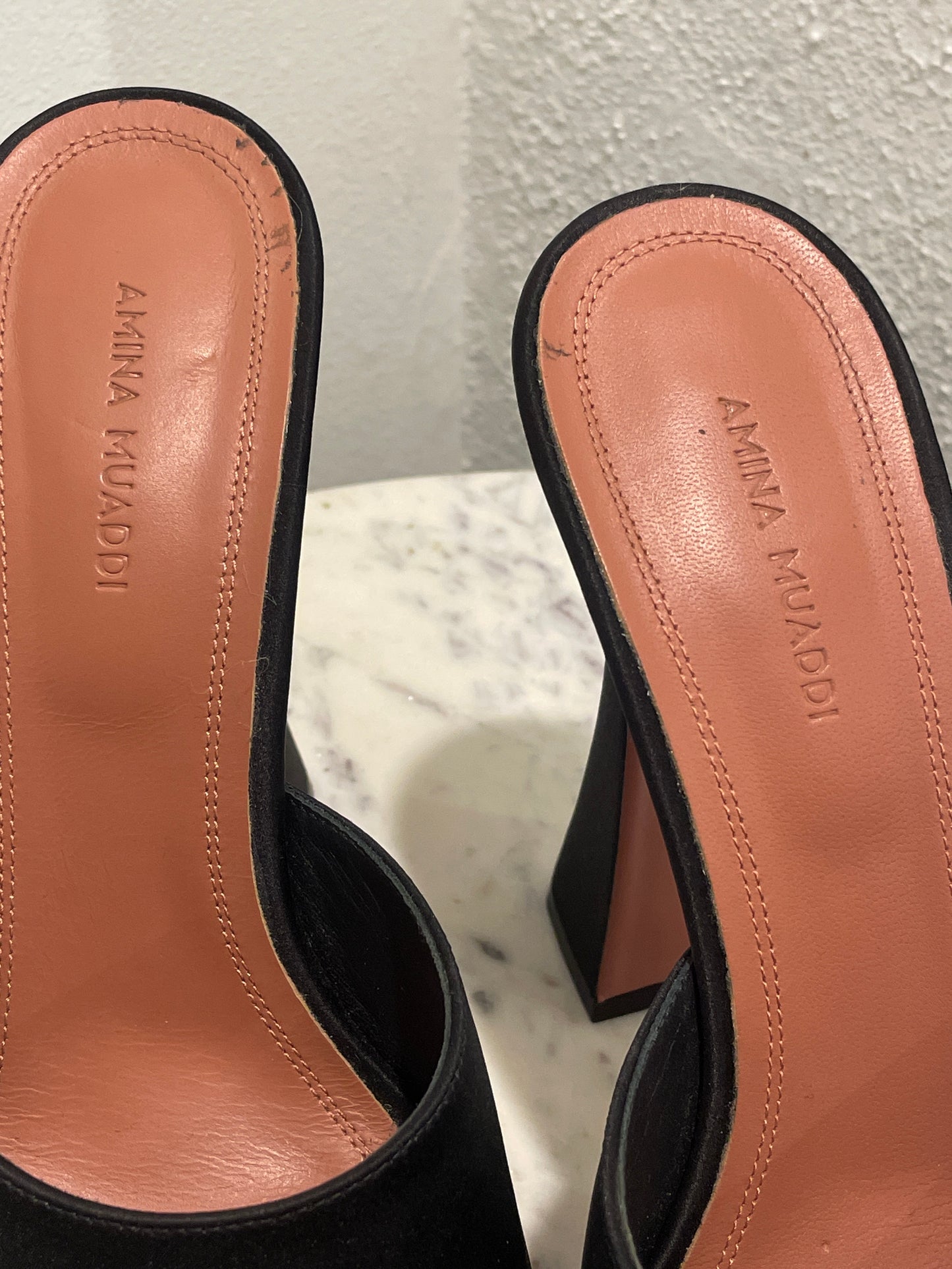 Amina Muaddi - Dalida Platform Mules – EU 39,5 - Medinas Wardrobe