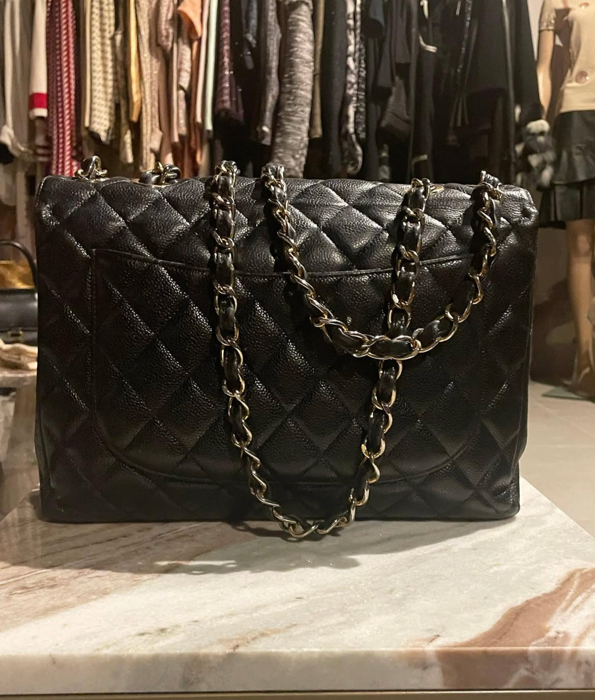 Chanel - Classic single flap bag - 24k guld