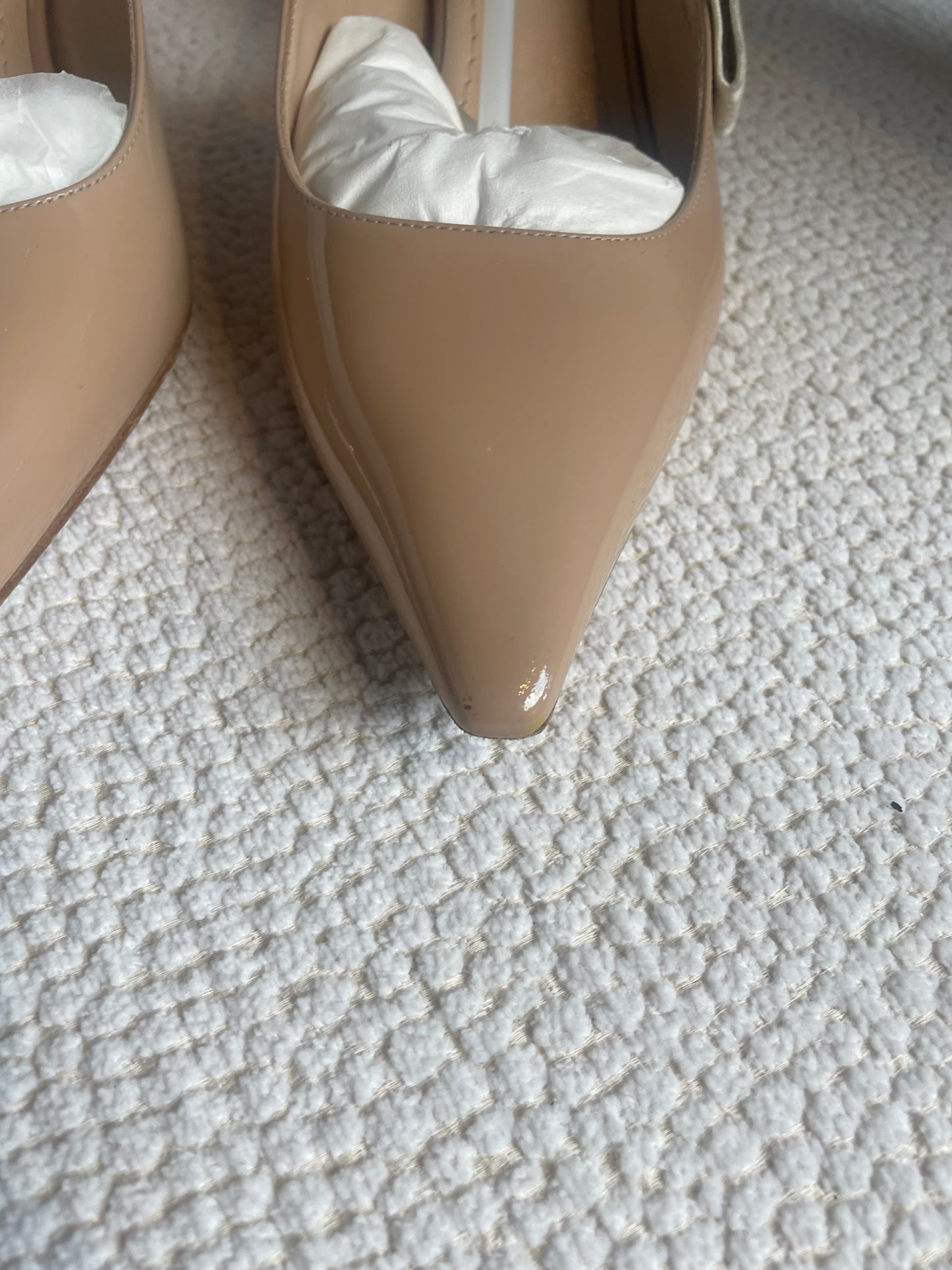 Dior - J’Adior slingback pump - Nude patentlæder - 38