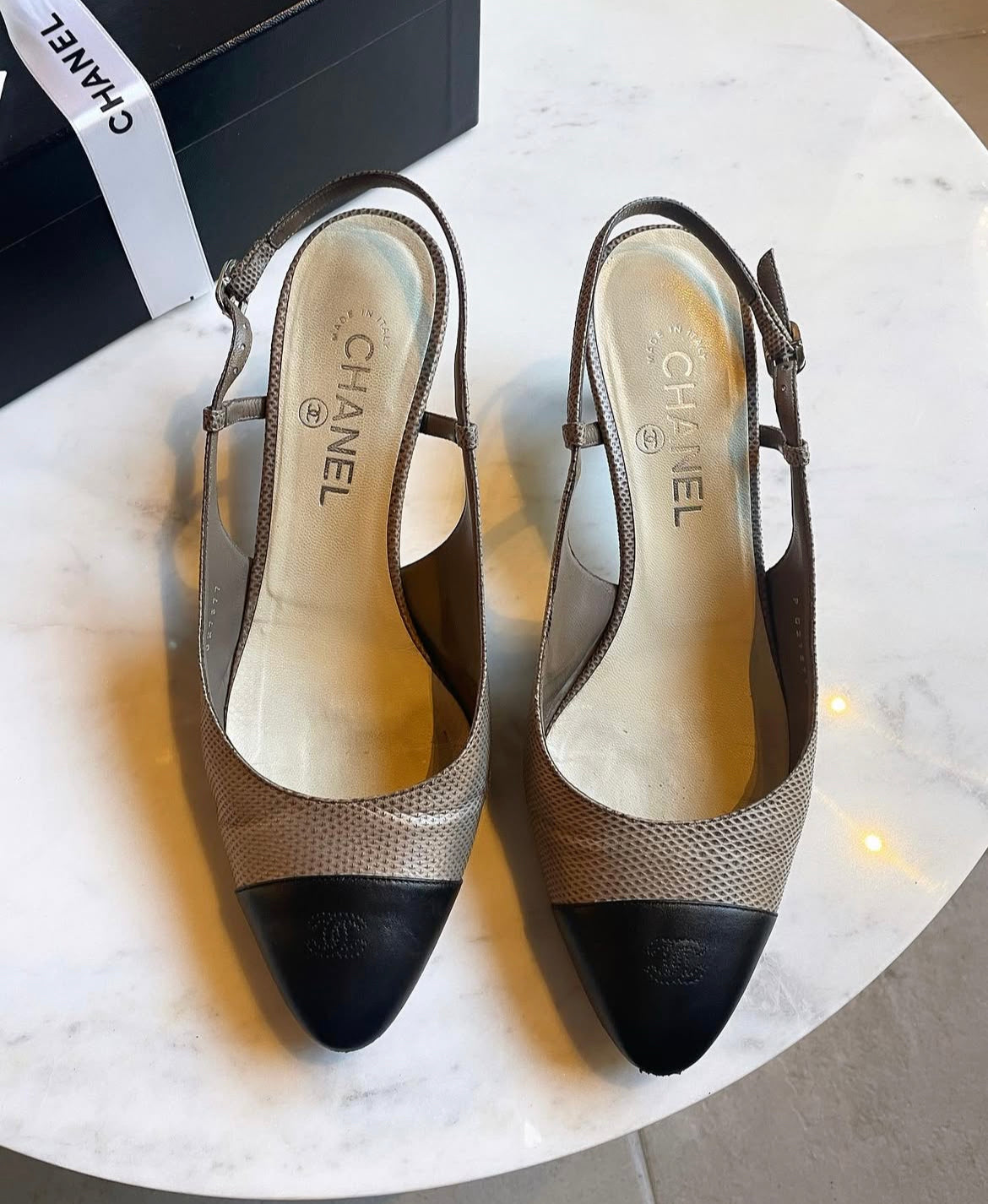 Chanel slingbacks - Med æske