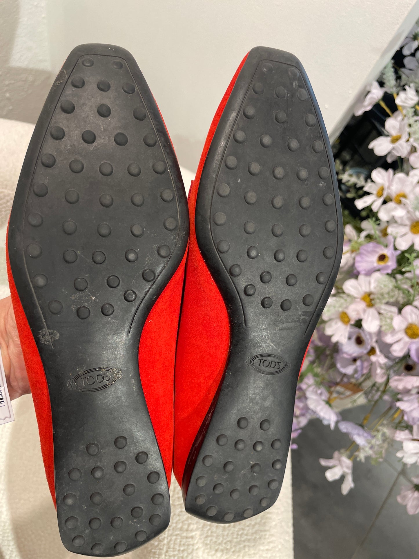Tod's loafers – red suede - EU38