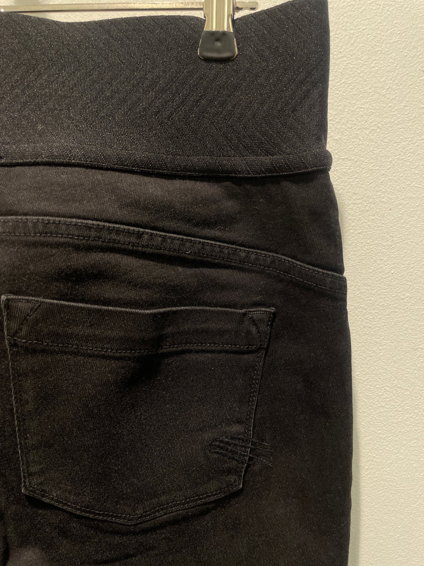Marani High-Elastic-Waisted Black Denim Jegging Trousers - EU42