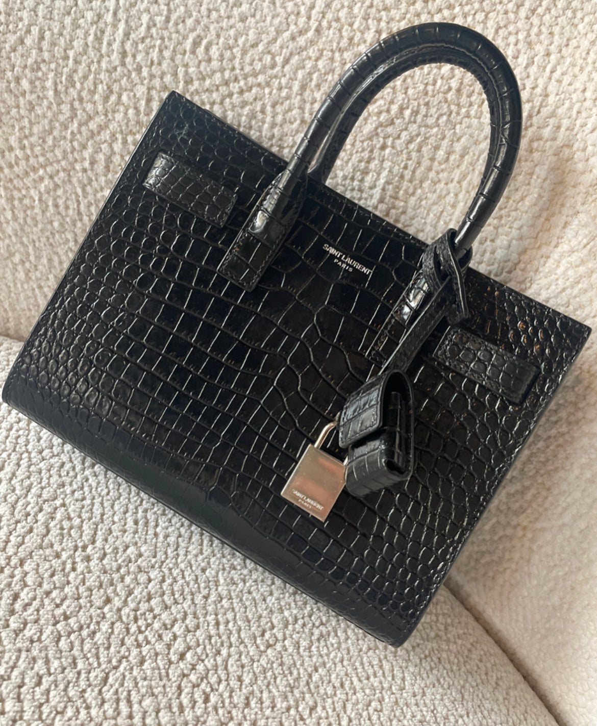 Saint Laurent taske og pung - Alligator præget læder