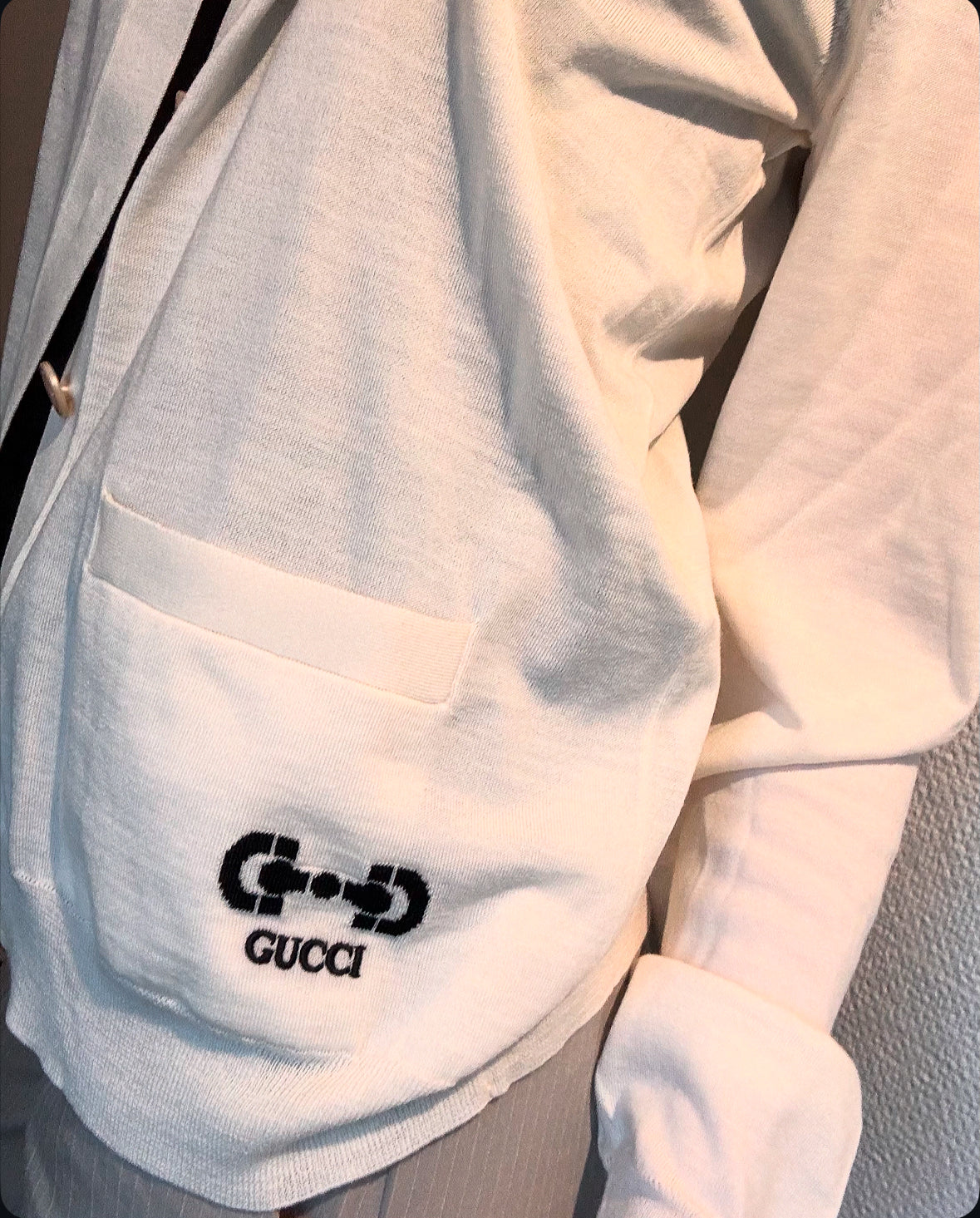 Gucci Cardigan - Logo & bidsel - Ny og ubrugt m. tag - L