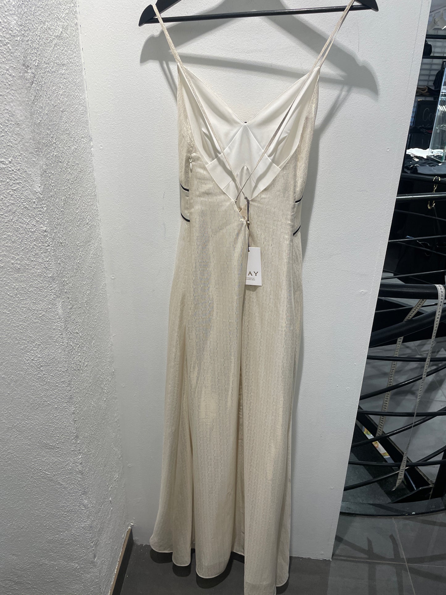 DAY Shimmer Maxi Dress with Chevron Detail - New w. tag - 36