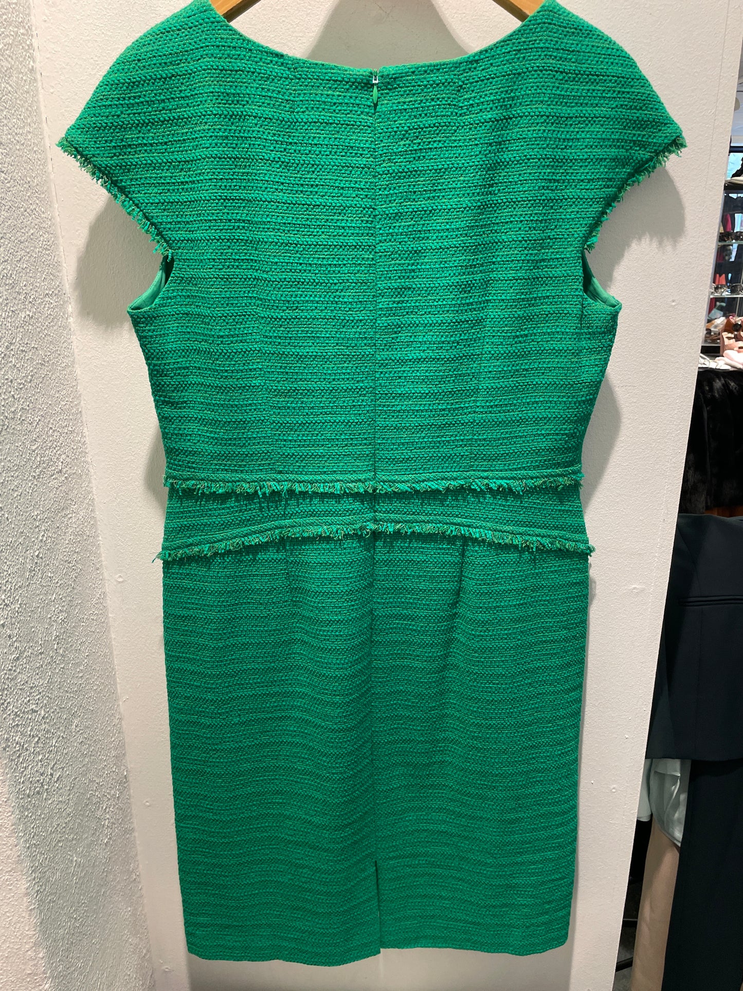 Laurèl Bouclé Dress – Jade Green - EU44