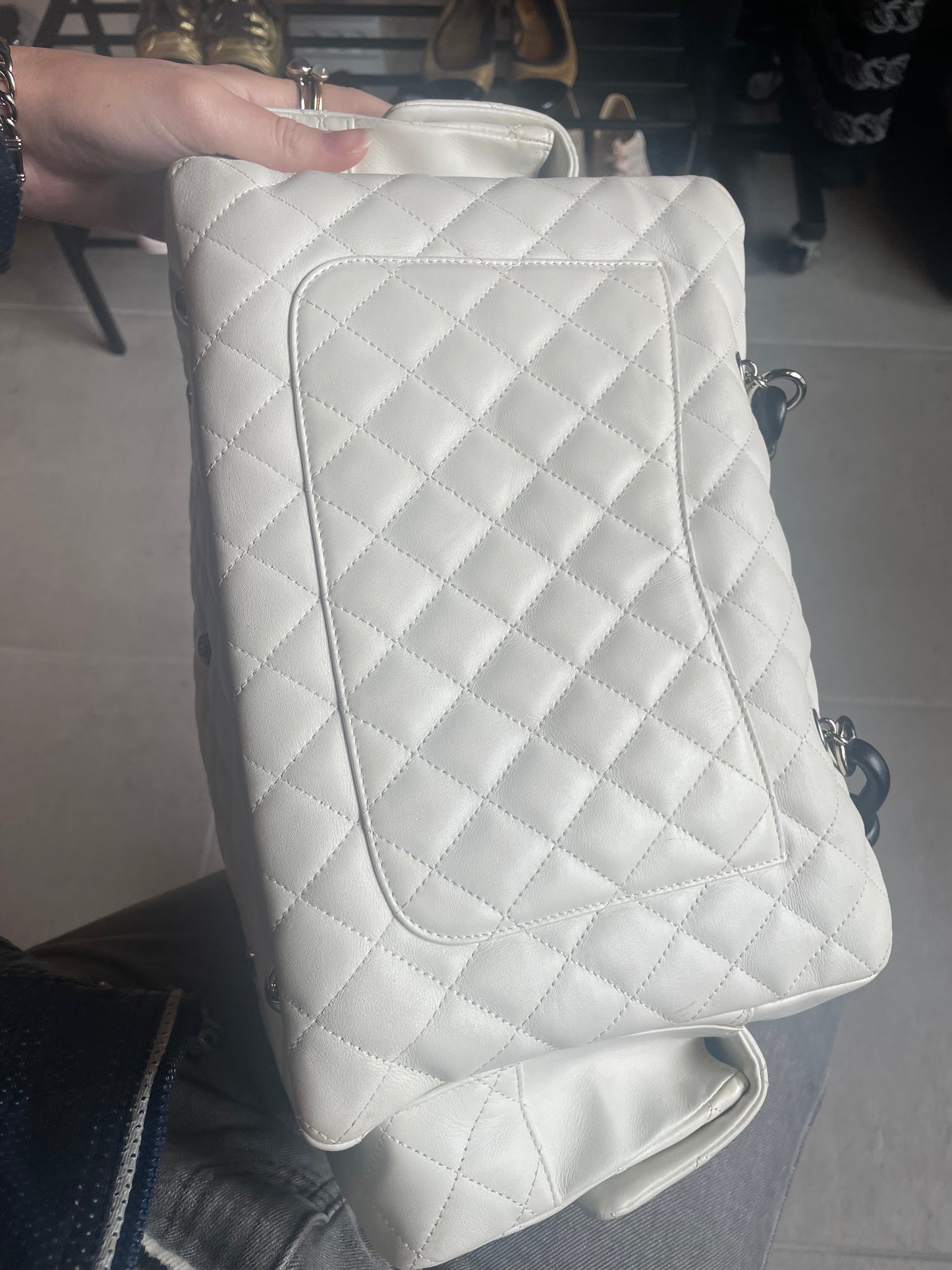 Chanel - Reporter str. XL taske m. Python