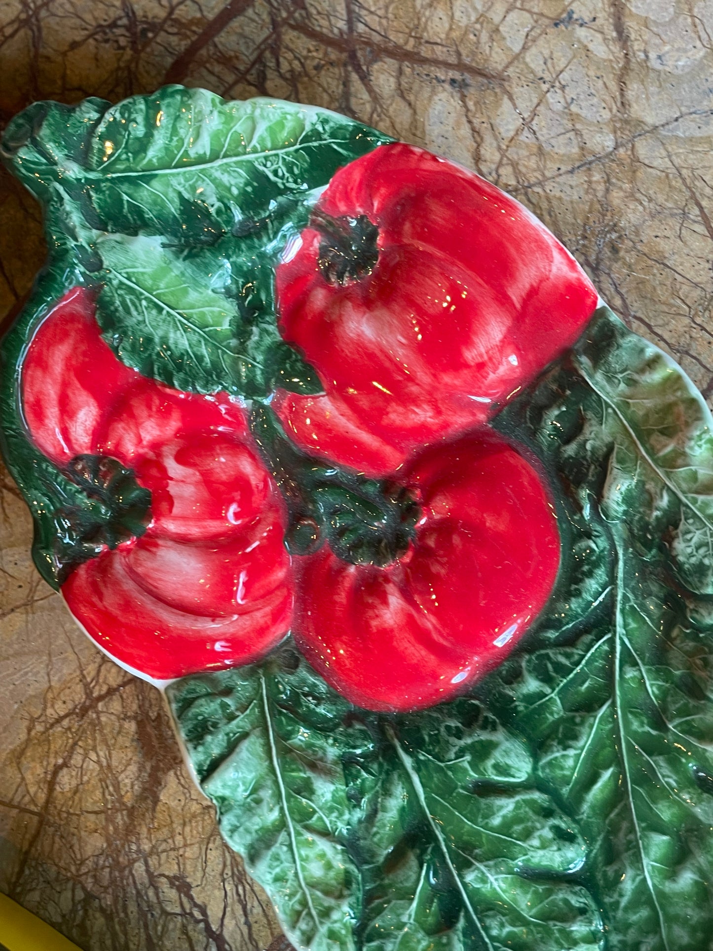 Tomat fad - Italiensk porcelæn