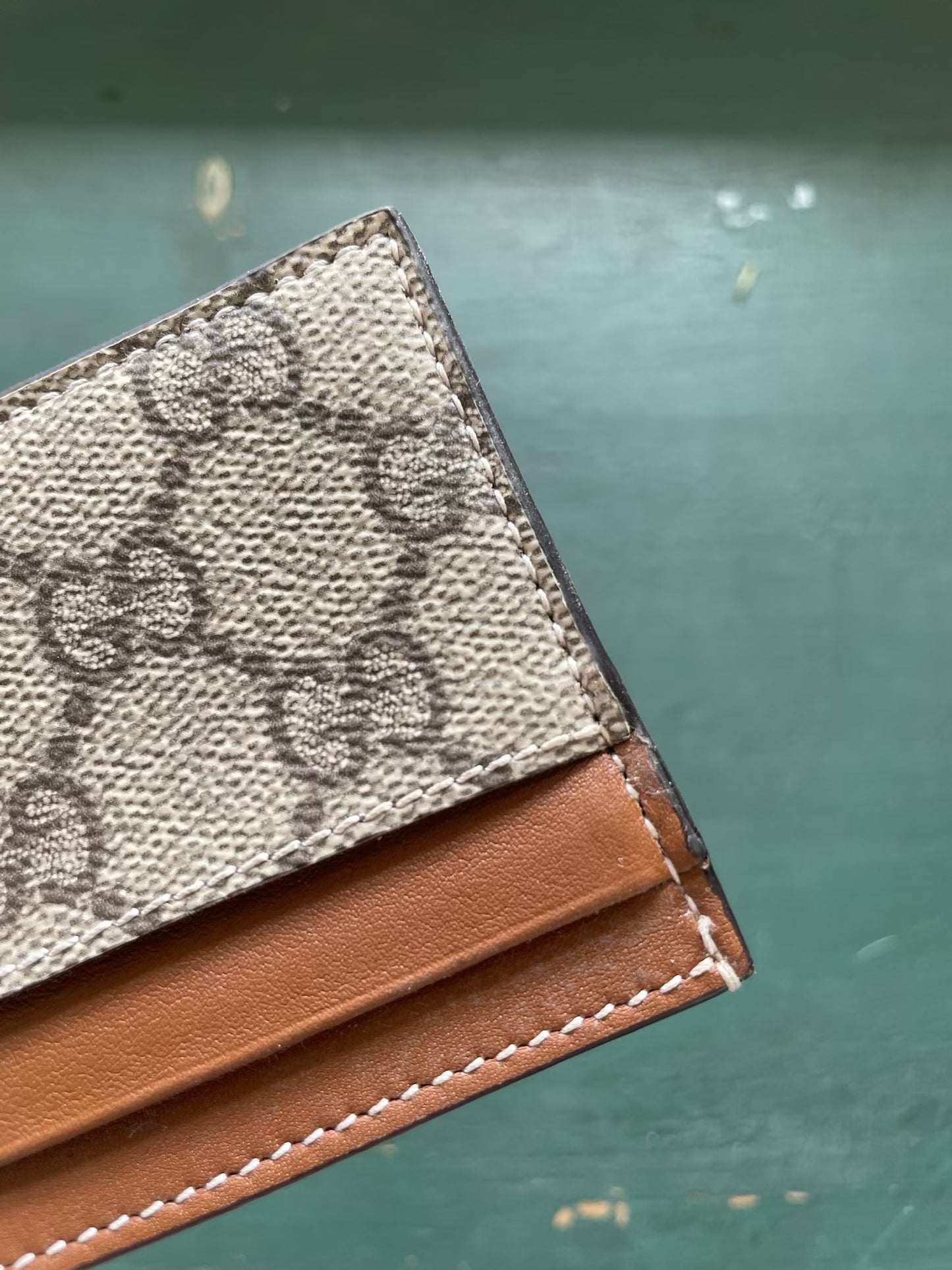 Gucci - Kortholder - Canvas og læder