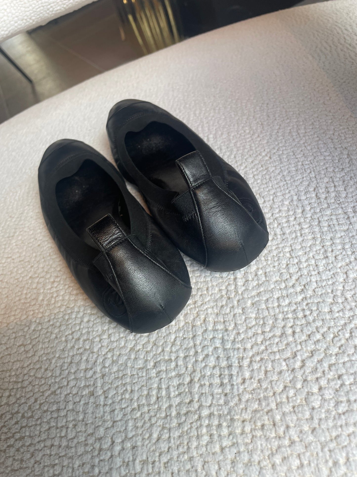 Chanel ballerina - Sort læder - 38
