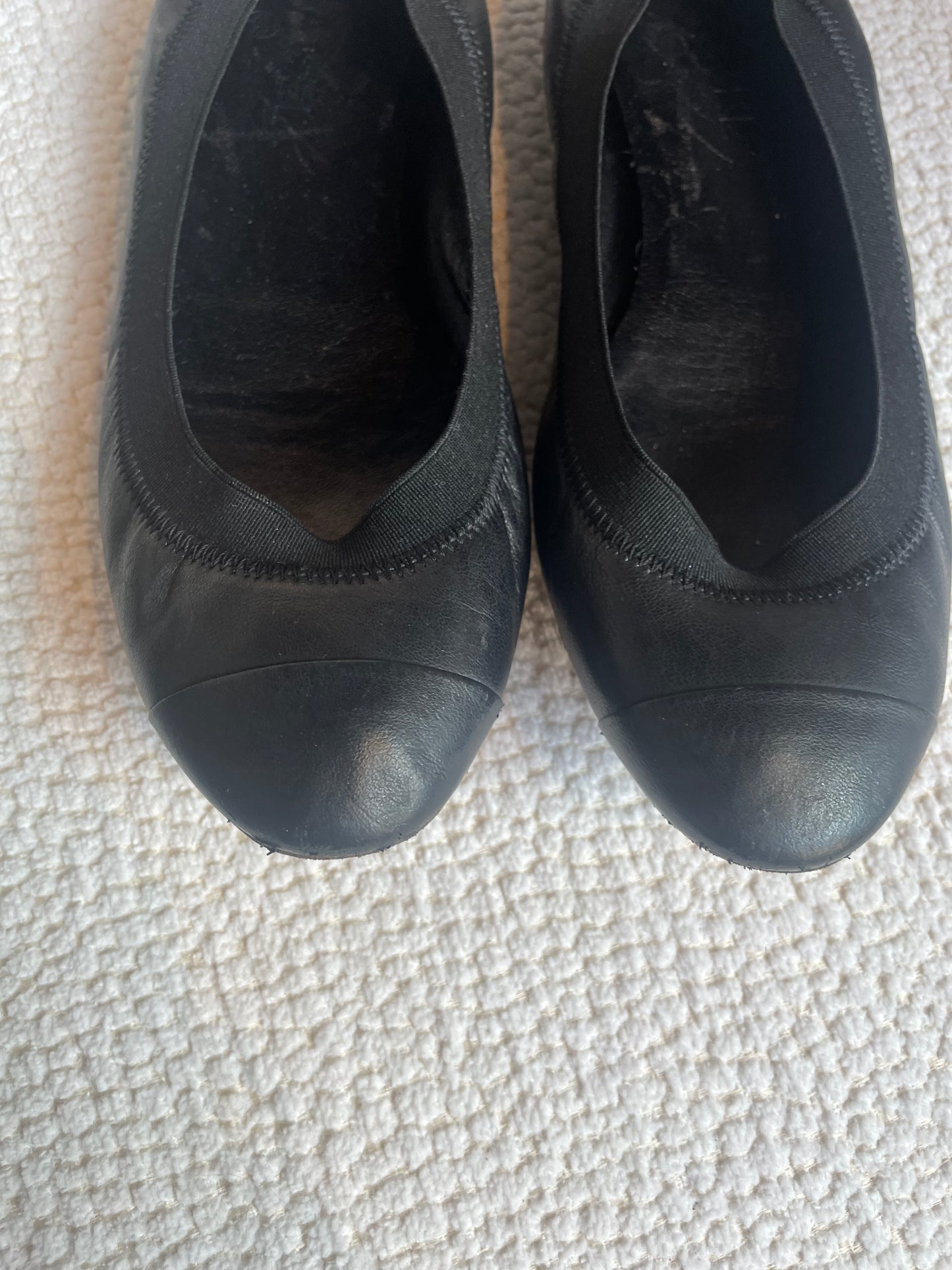 Chanel ballerina - Sort læder - 38