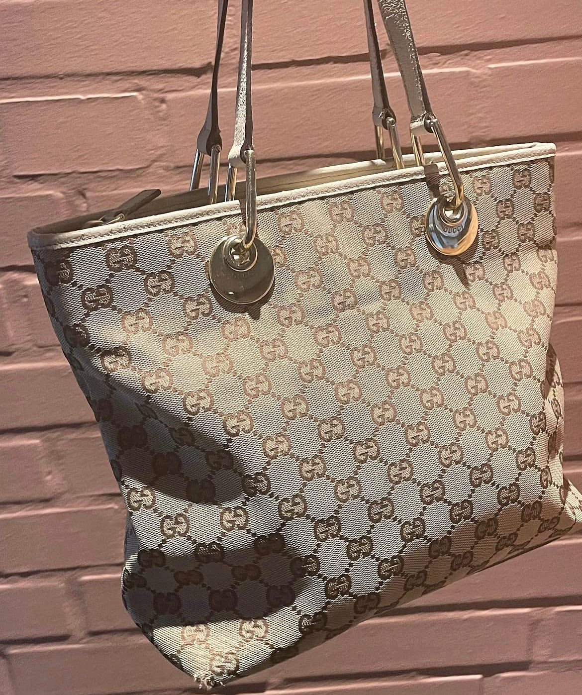 Gucci tote - Sølv hardware - Monogram cavas
