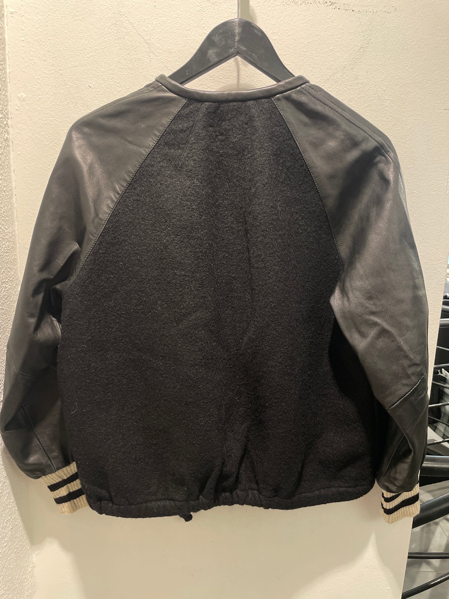 Isabel Marant Étoile Wool Jacket with Leather Sleeves – Black - EU38