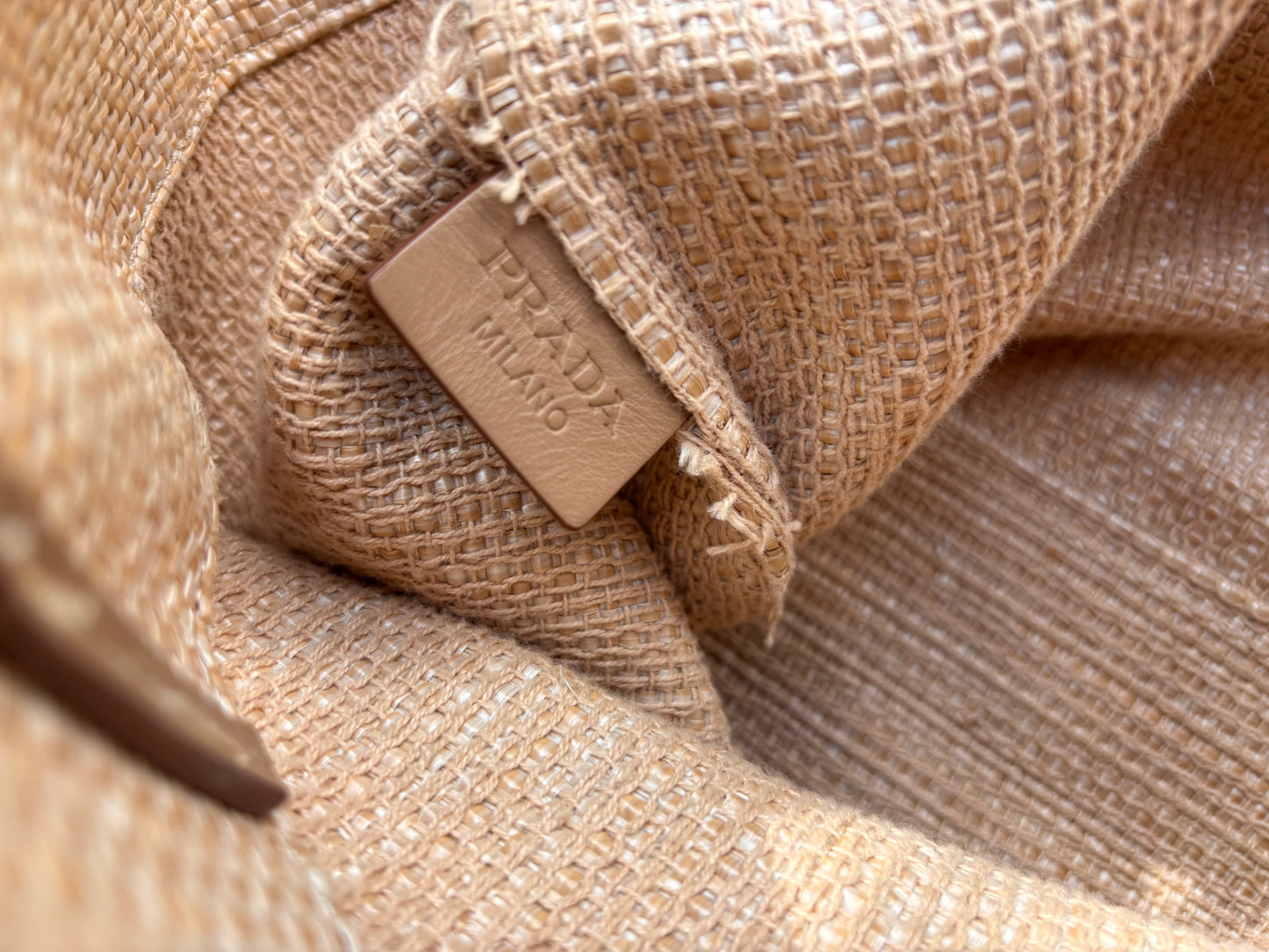 Prada Raffia Milano Net