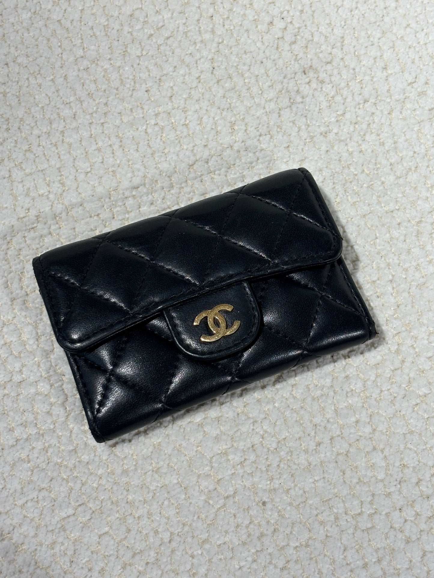 Chanel Flap Wallet – Lambskin in Black & Gold Hardware