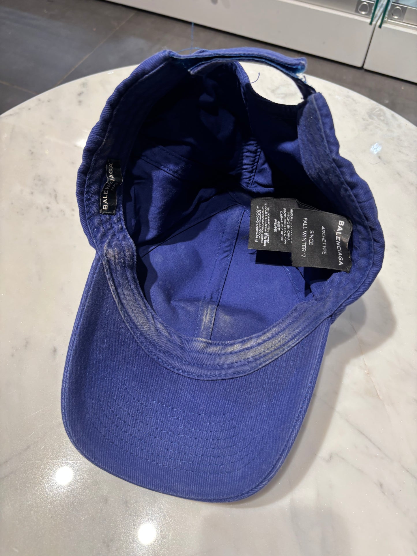 Balenciaga - Logo Cap - Navy - Medinas Wardrobe
