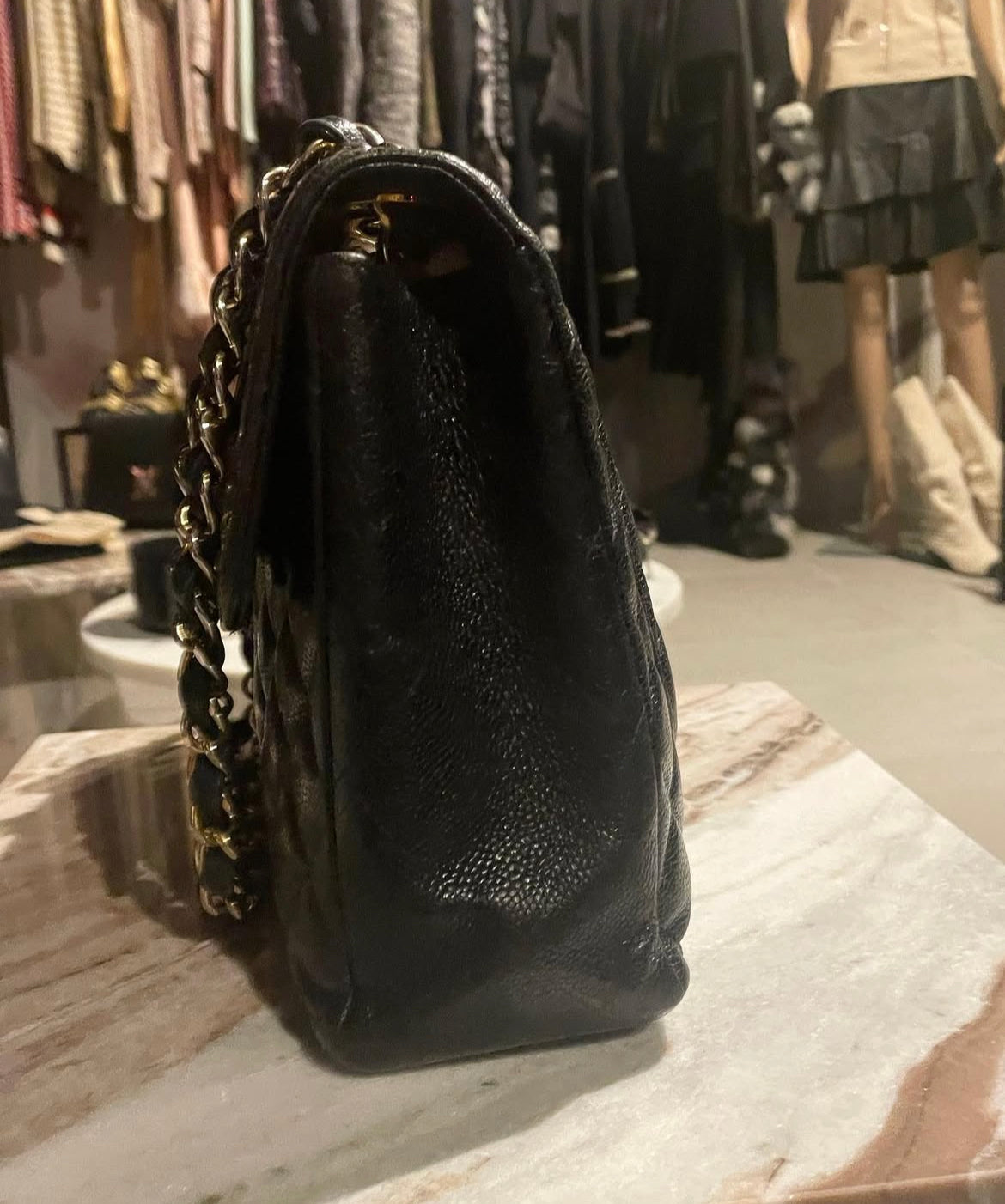 Chanel - Classic single flap bag - 24k guld