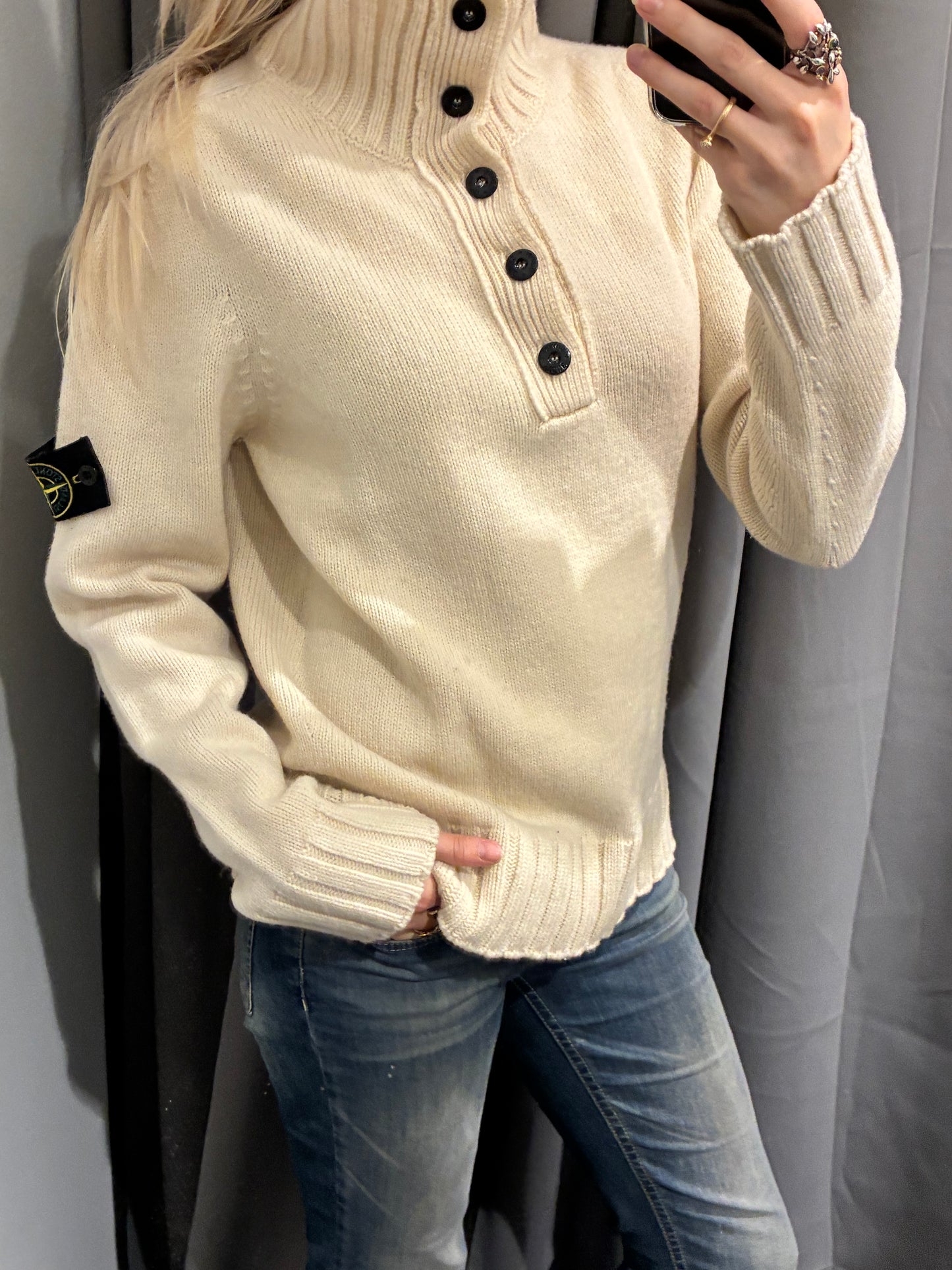 Stone Island - Wool Knit with High Neck - S & M