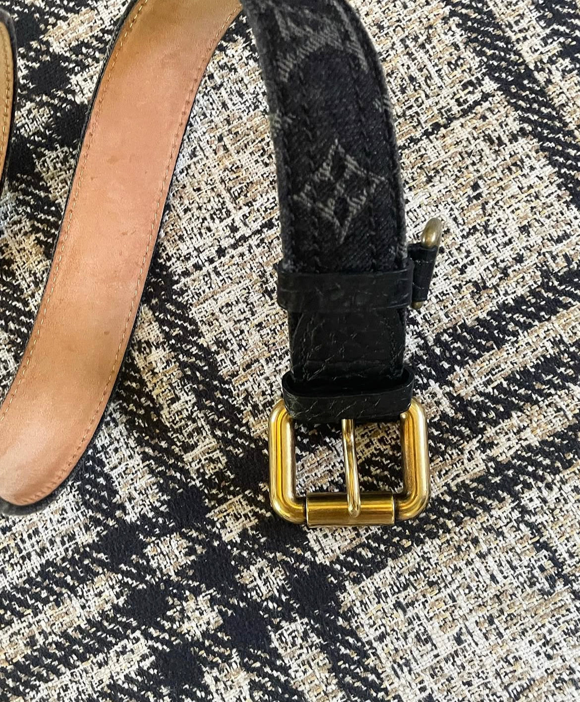 Louis Vuitton - Denim bælte - 90
