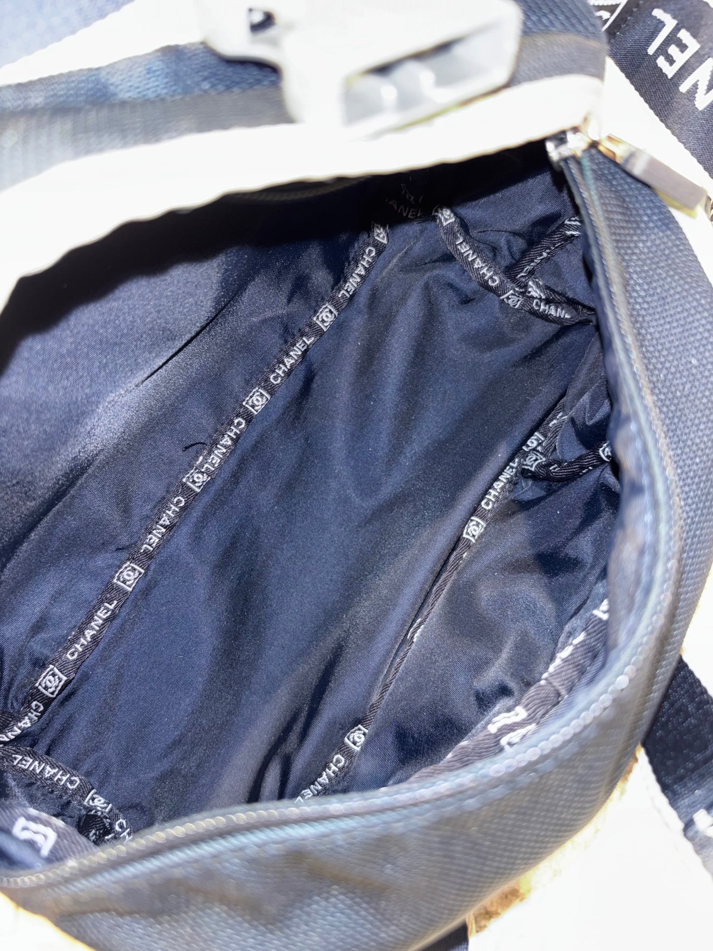 Chanel Sport Line Belt Bag – Grey & Navy Nylon