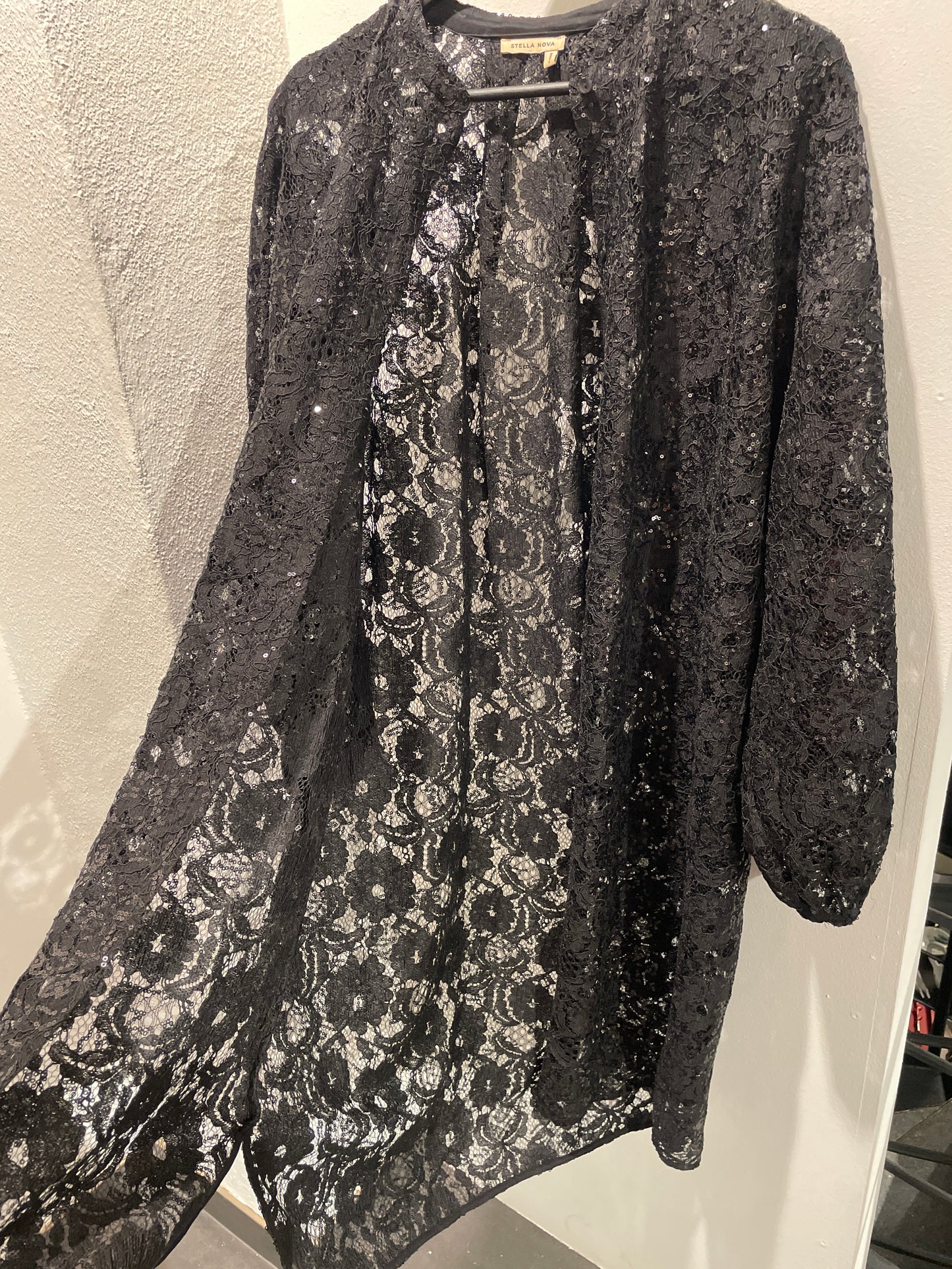 Stella Nova - Lace dress / rope w. sequins - Black - Medinas Wardrobe