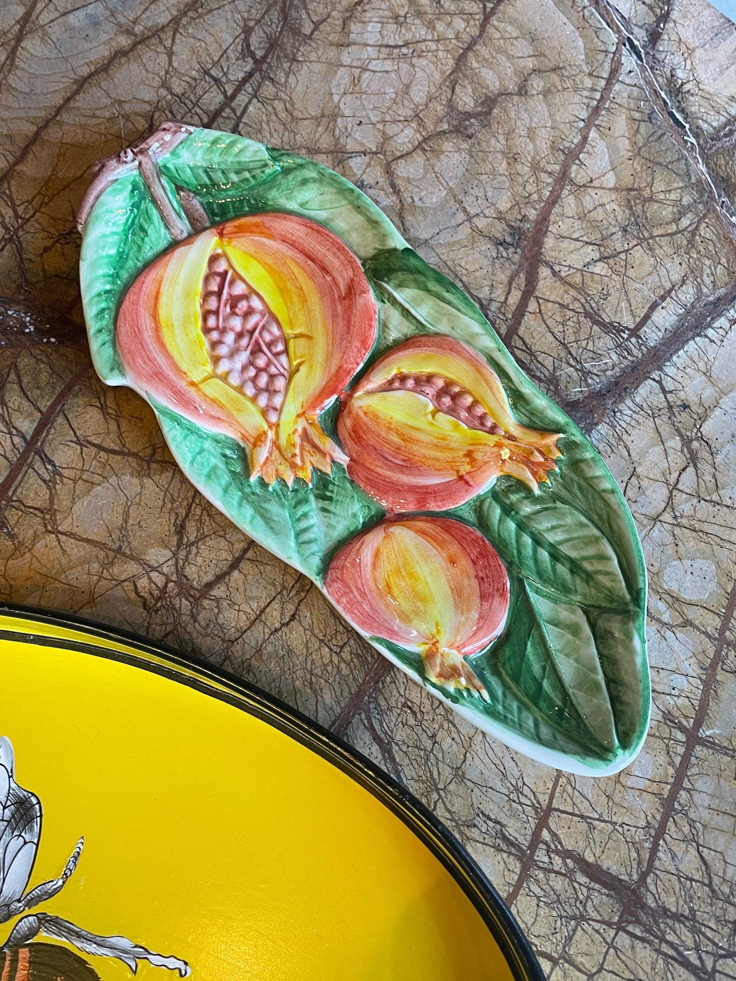 Granatæble fad - Italiensk porcelæn