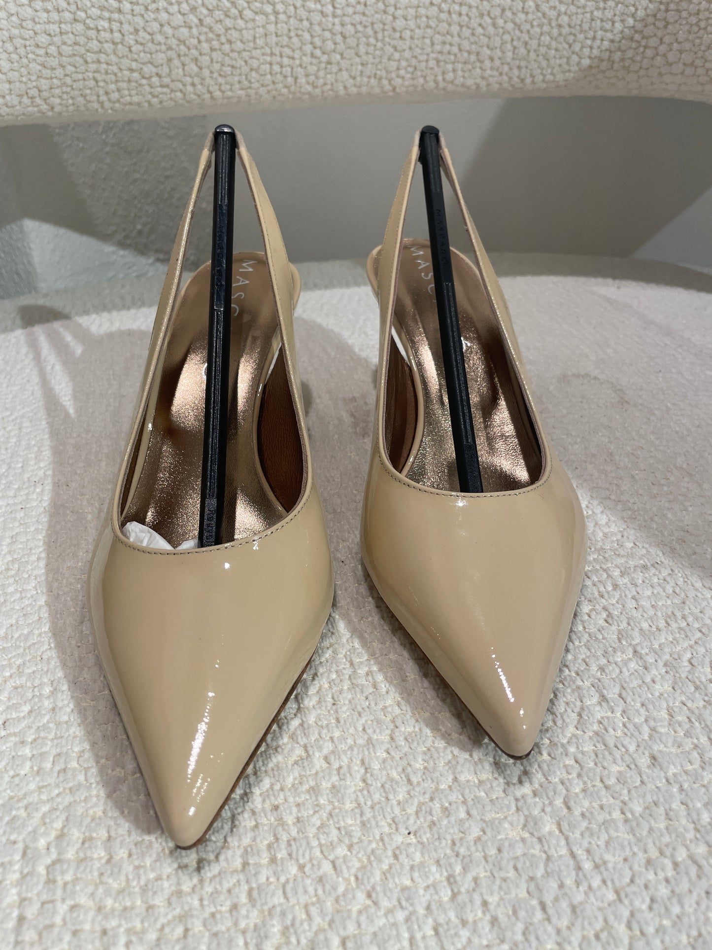 Mascaro – slingbacks - Patent Leather - sand/beige - 38,5