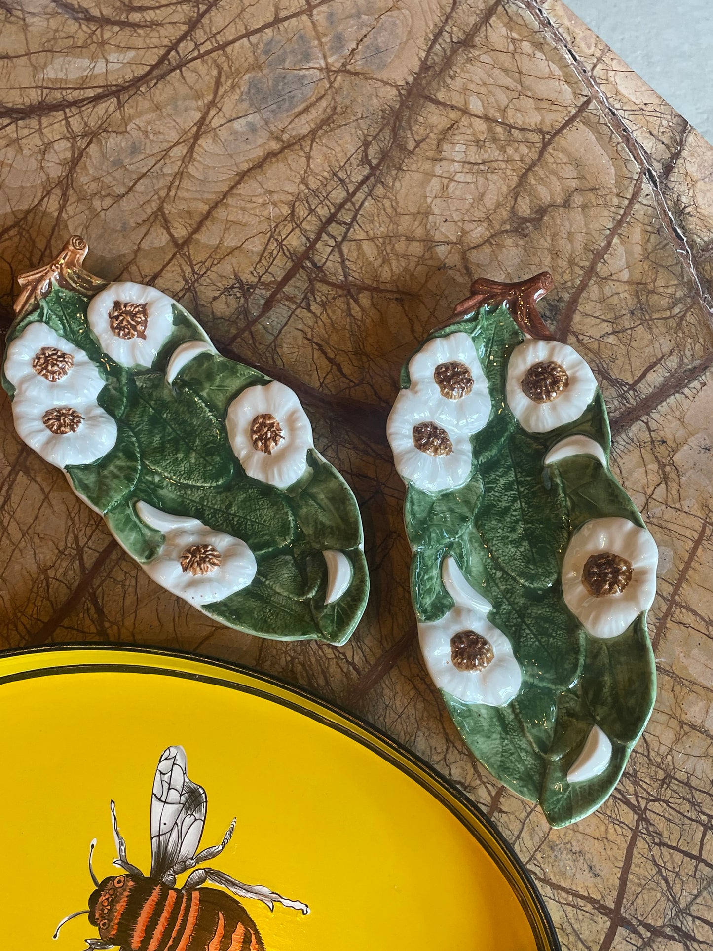 Hvidløgs fad - Italiensk porcelæn