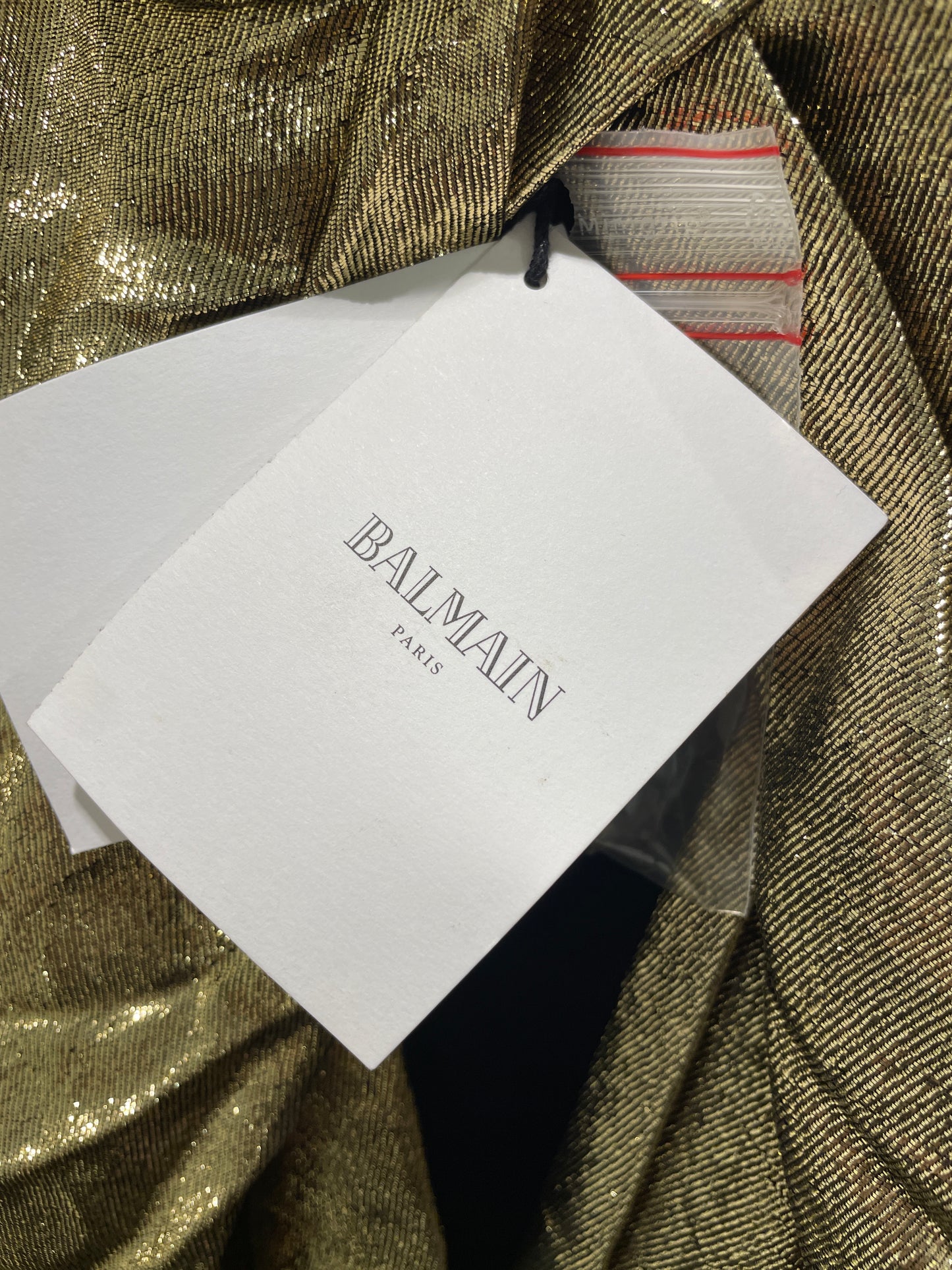 Balmain - Cape / dress - gold - Medinas Wardrobe