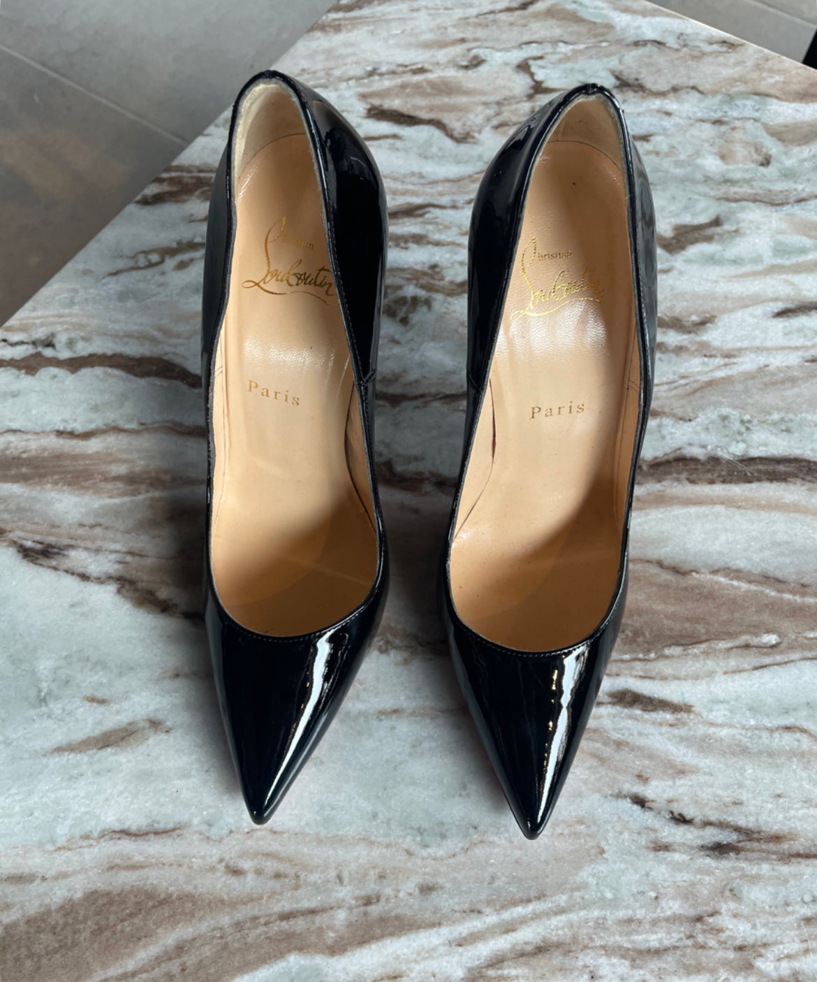 Christian Louboutin - Patentlæder - Str. 38
