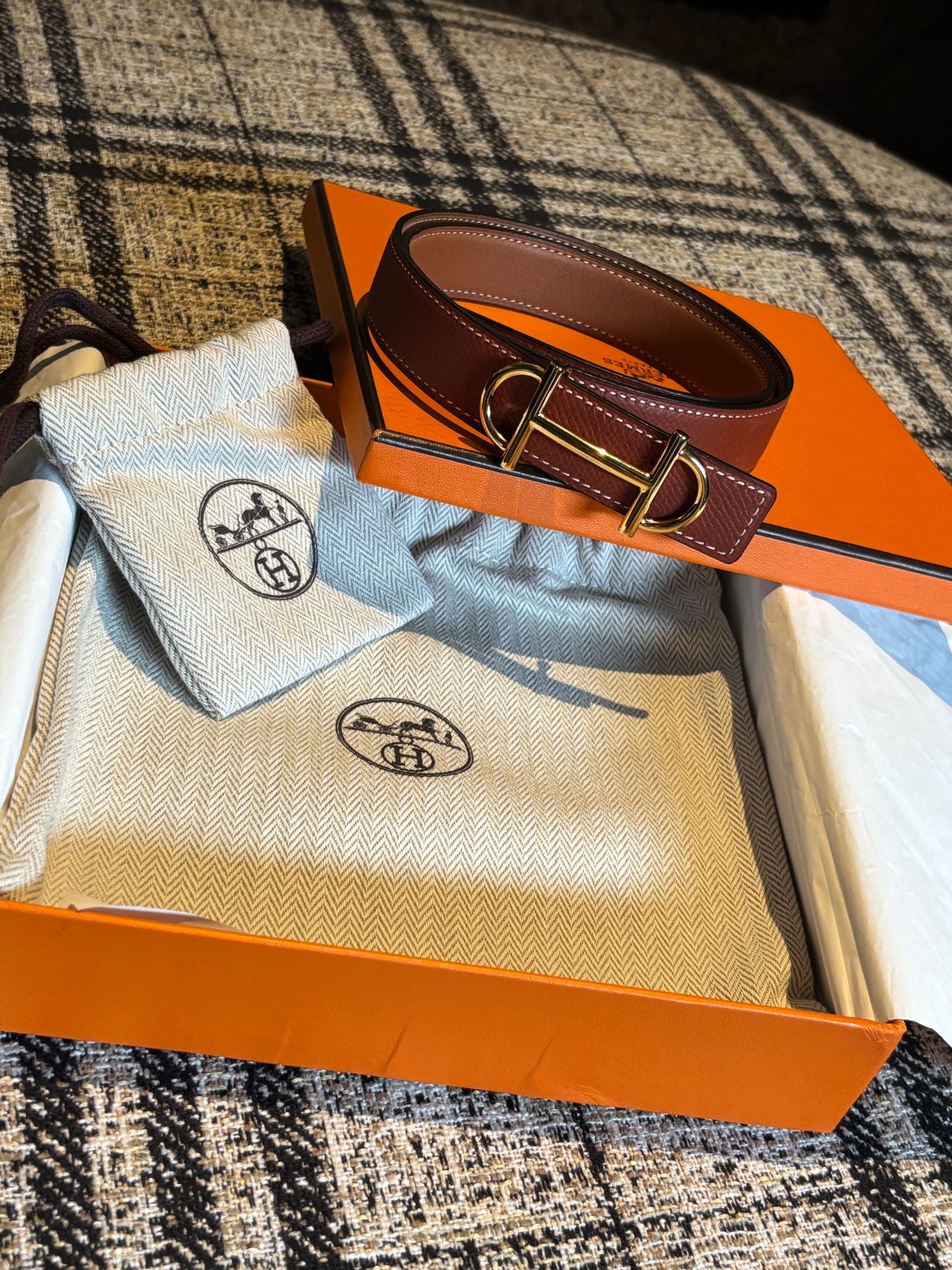 Hermés - Gamma Reversible - Vendbart m. æske & dustbags