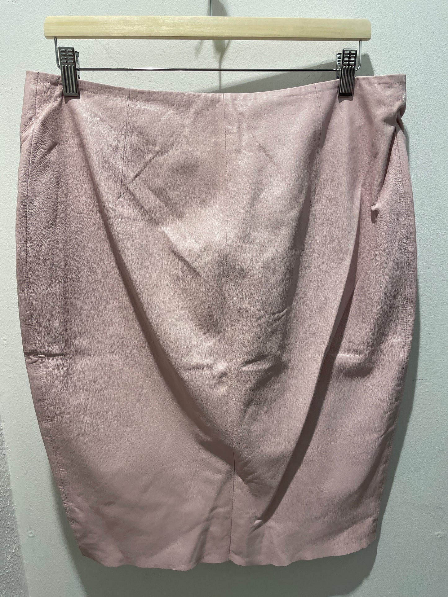 Malene Birger Pink lambskin Zip Front Skirt - EU40