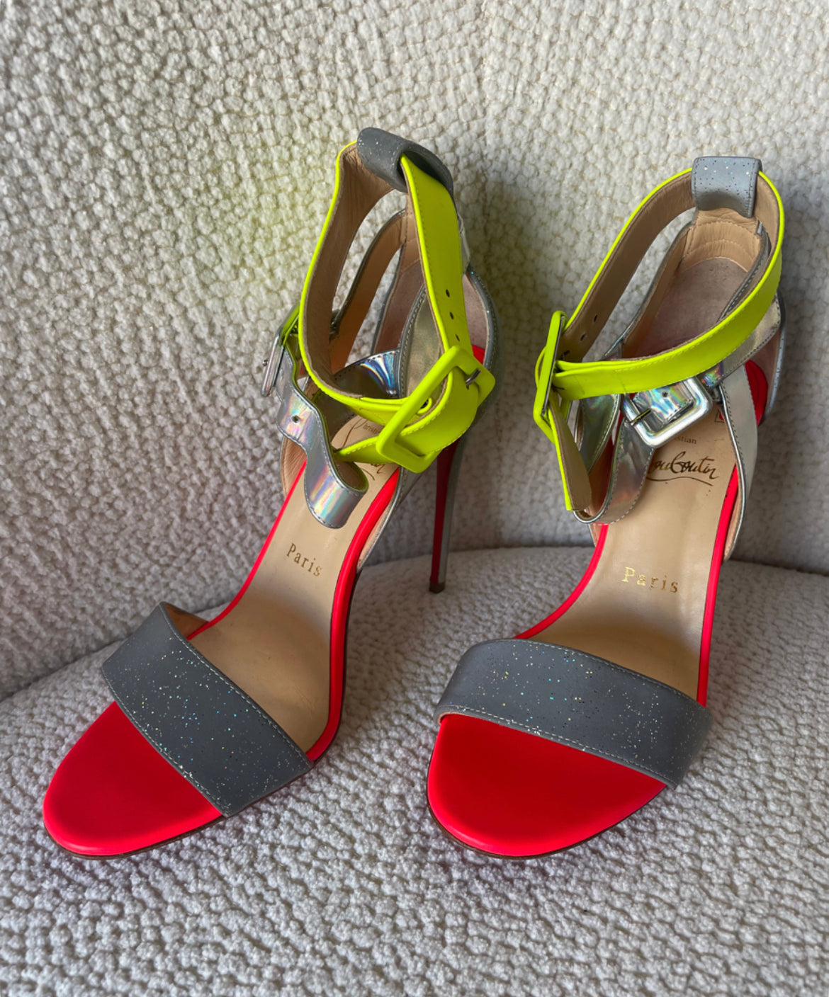 Christian Louboutin - Farverige stilletter - Str. 38