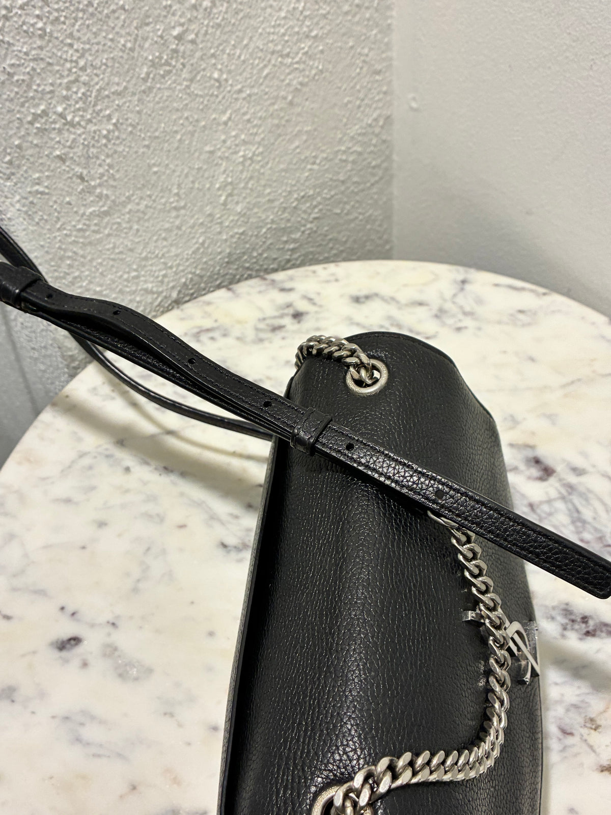 Saint Laurent - Sunset Bag - Black with Silver Hardware