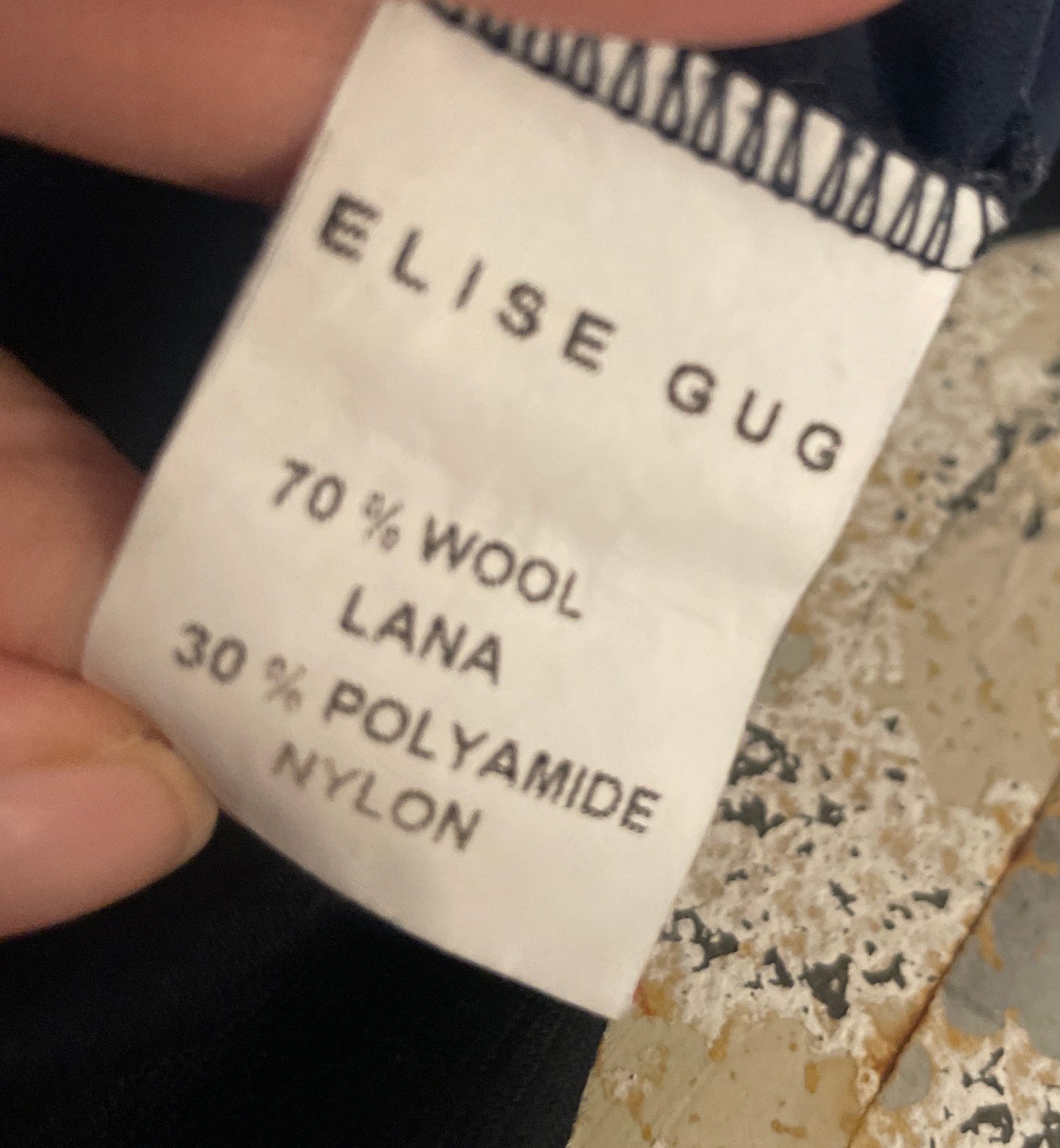 Elise Gug dress - Fine black wool - EU40