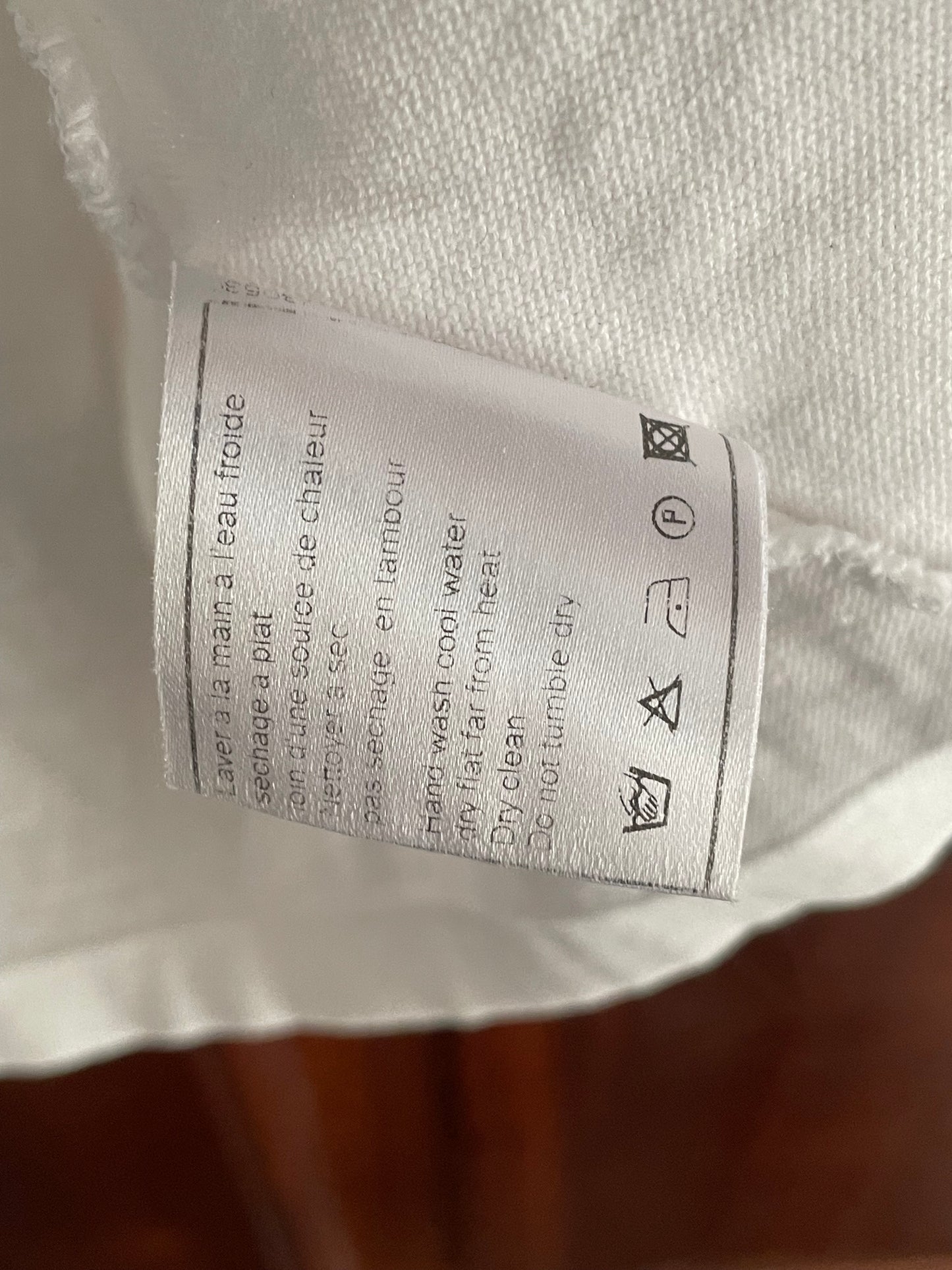 Chanel - T-shirt - CC logo front - hvid - str. S/M