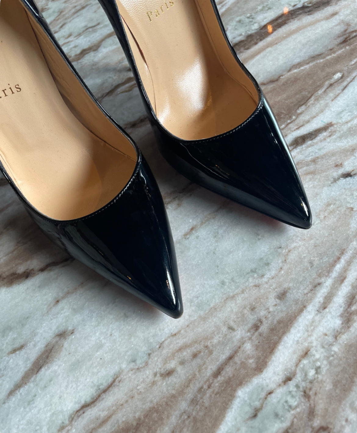 Christian Louboutin - Patentlæder - Str. 38