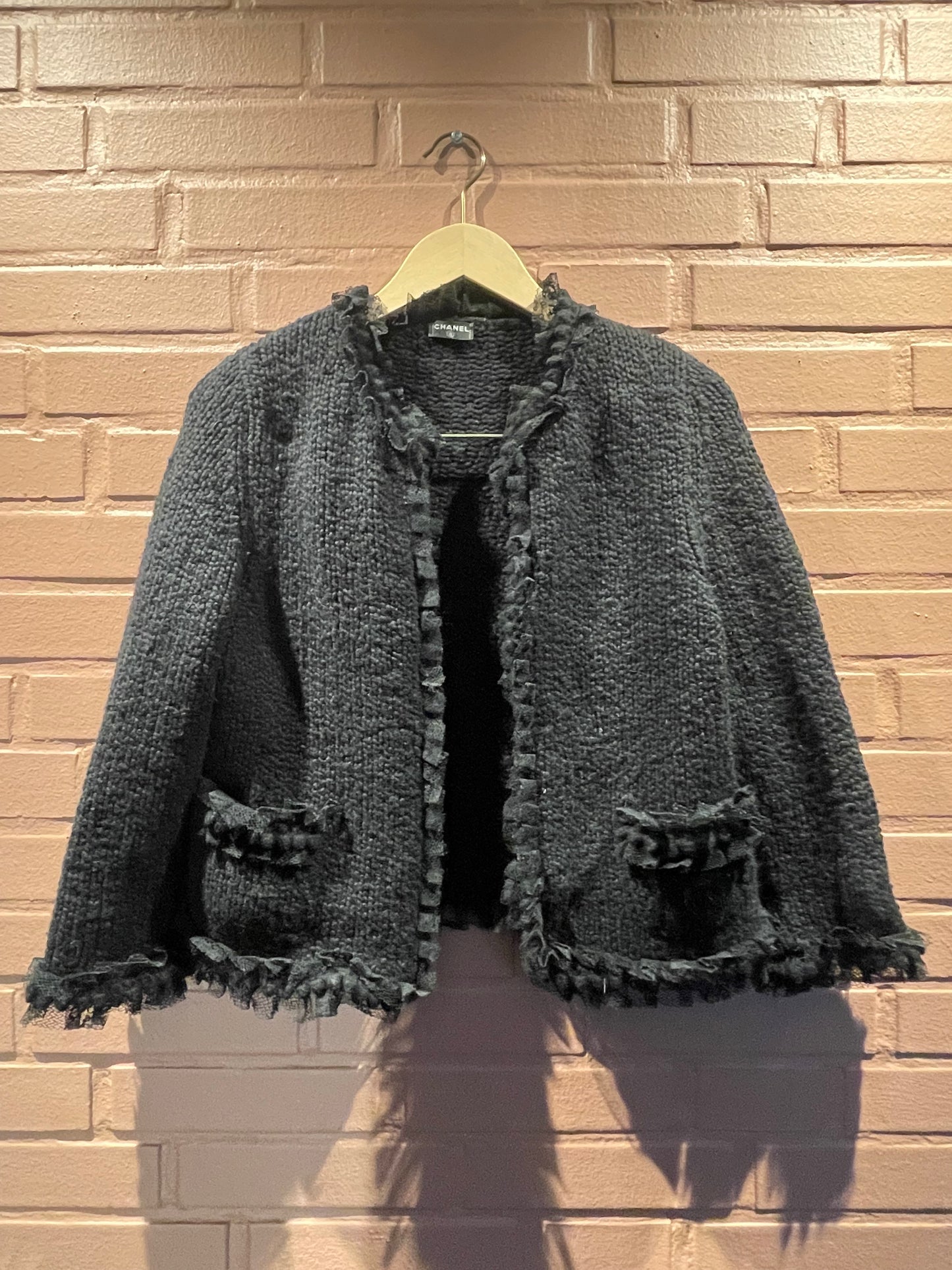 Chanel Cashmere Jakke - sort