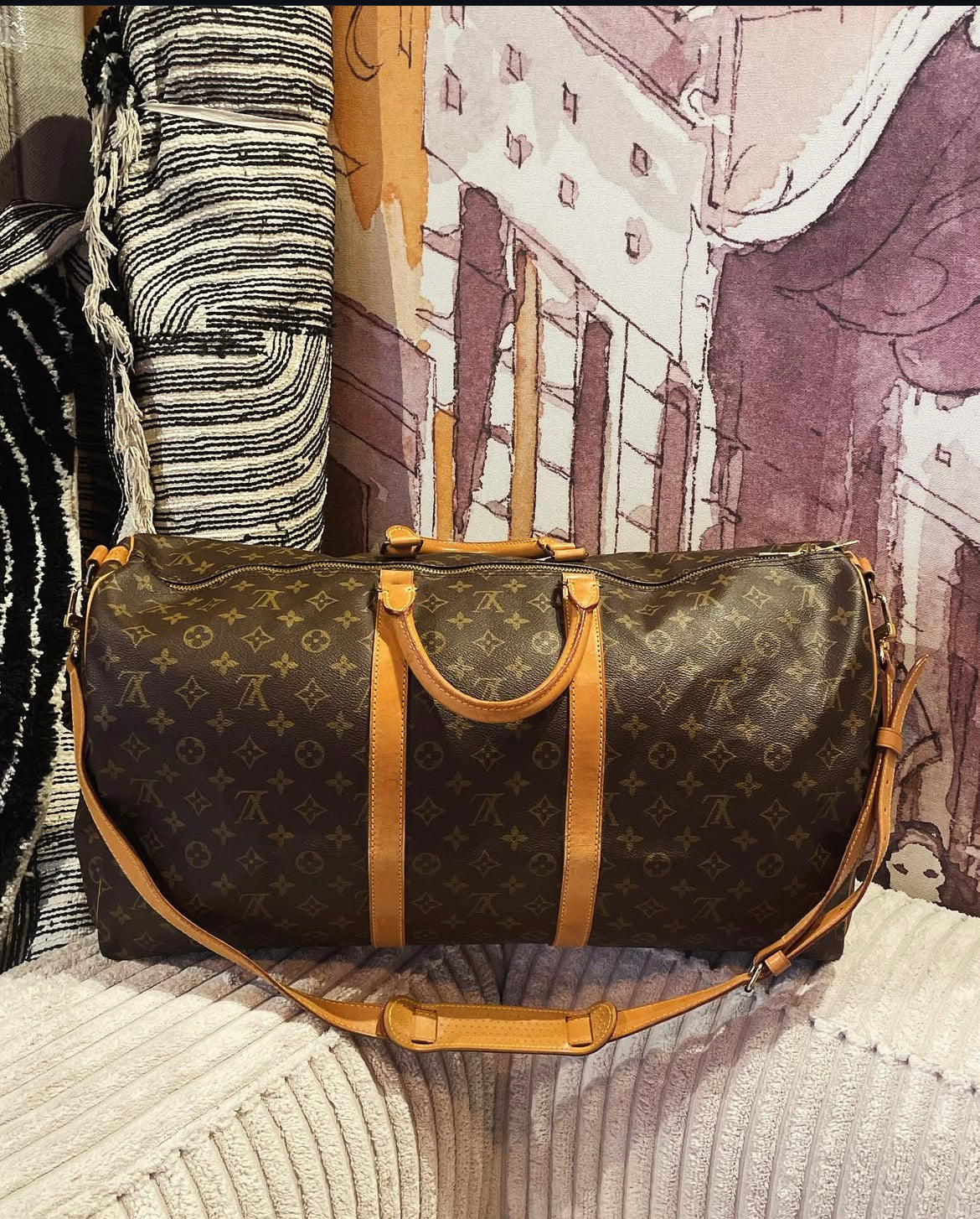 Louis Vuitton “Keepall Bandouliére” 55