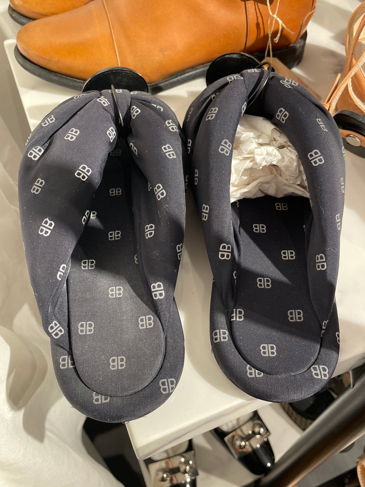Balenciaga - jersey slippers - Fits 37/38