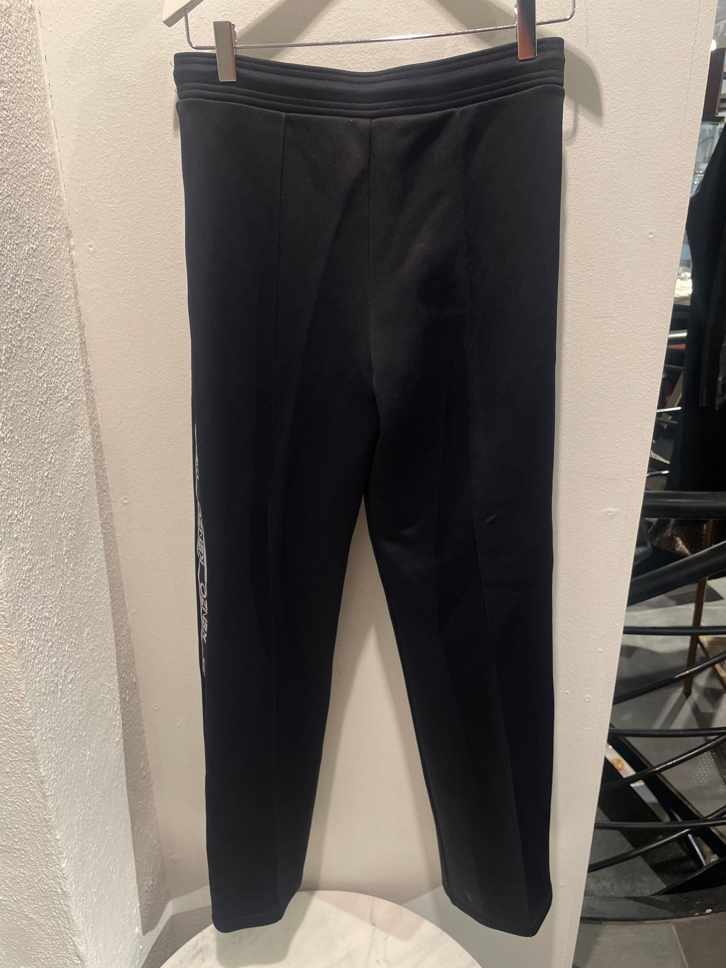 Kenzo – Paris Logo Side-Stripe Trackpants (Black/White) - S/M
