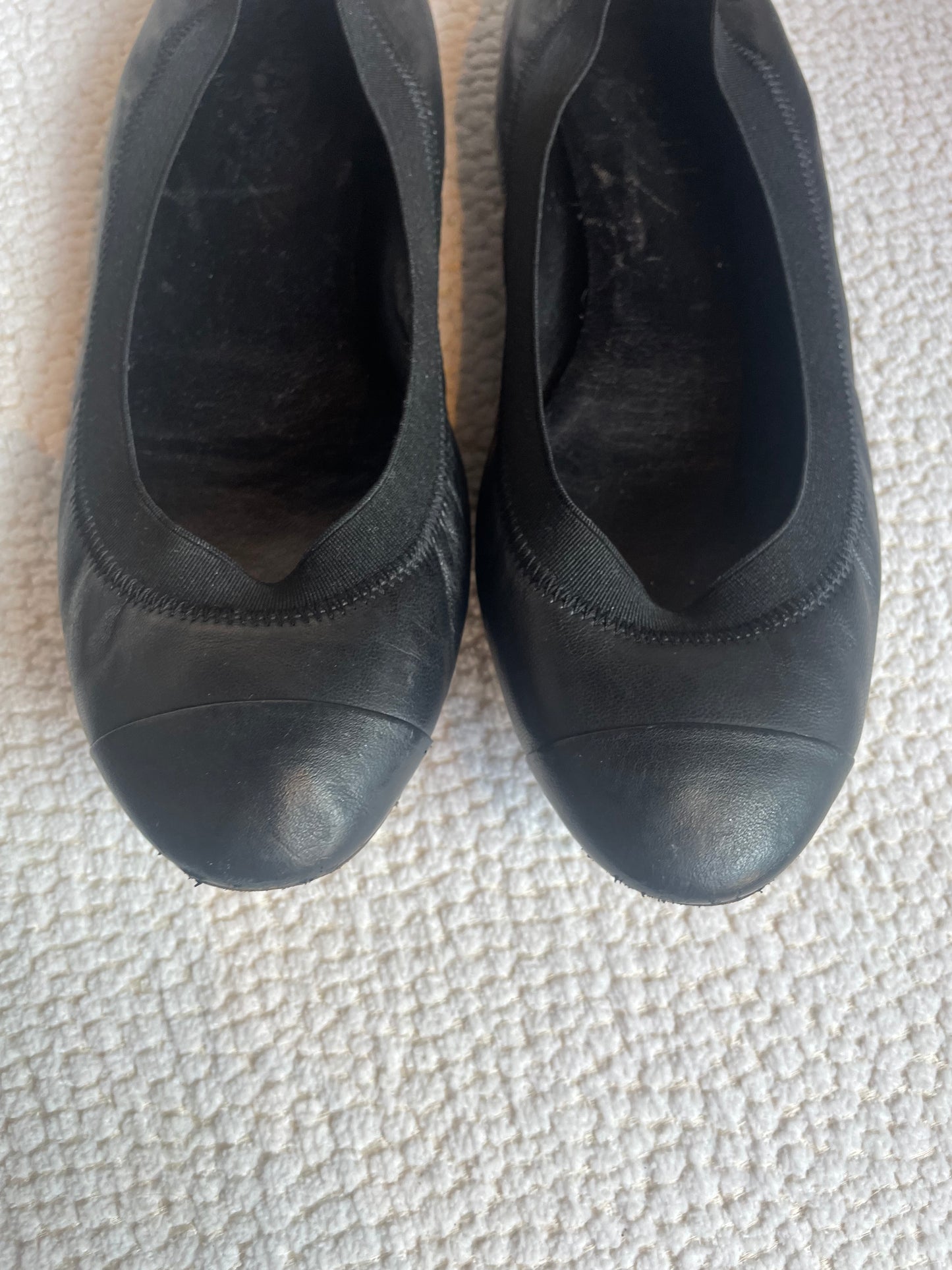 Chanel ballerina - Sort læder - 38