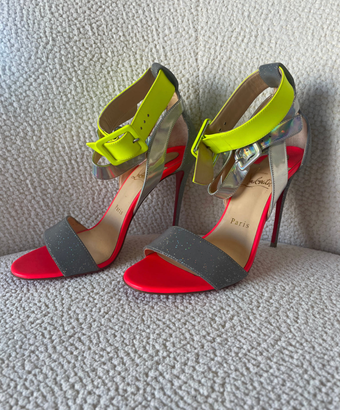 Christian Louboutin - Farverige stilletter - Str. 38
