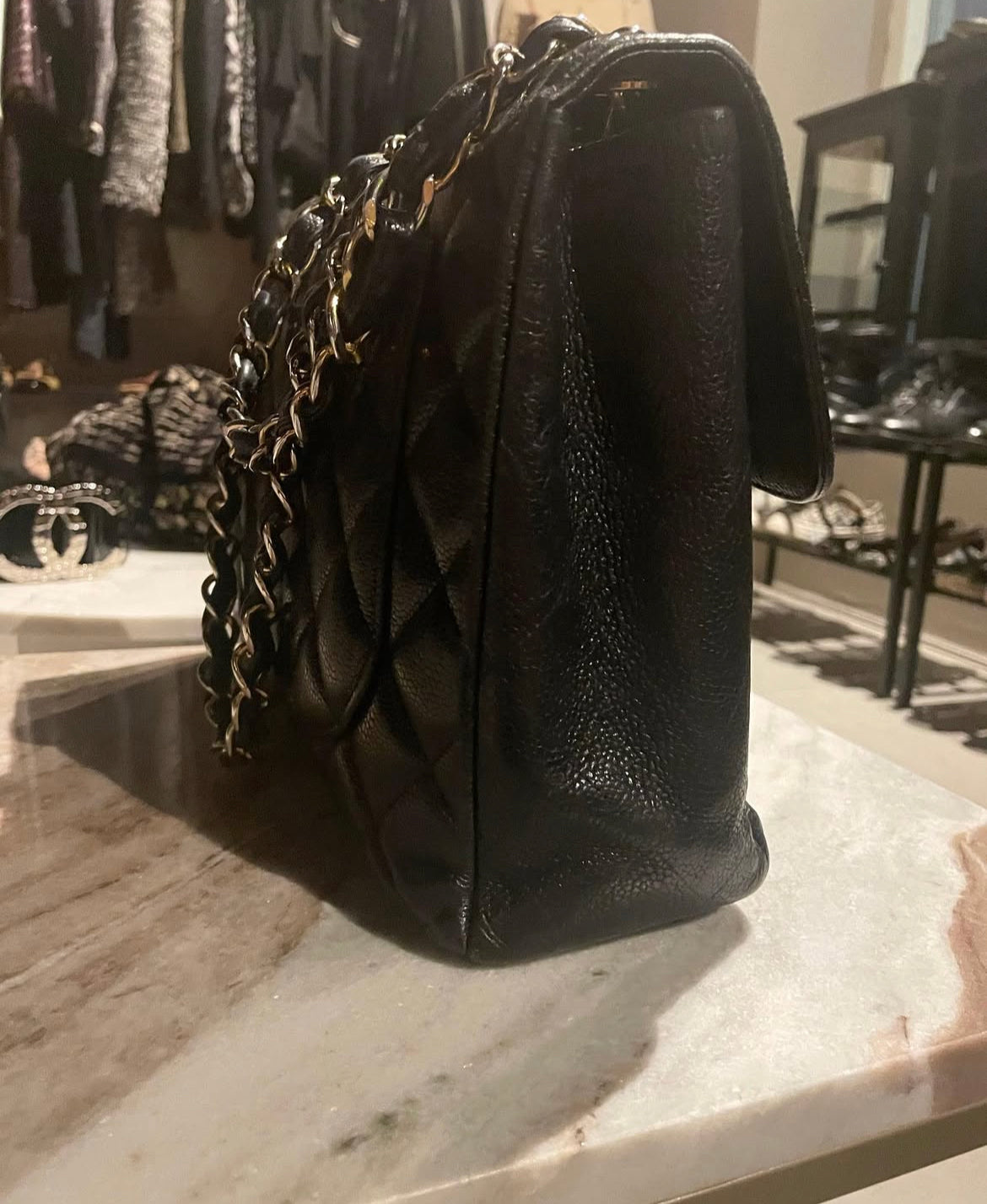 Chanel - Classic single flap bag - 24k guld