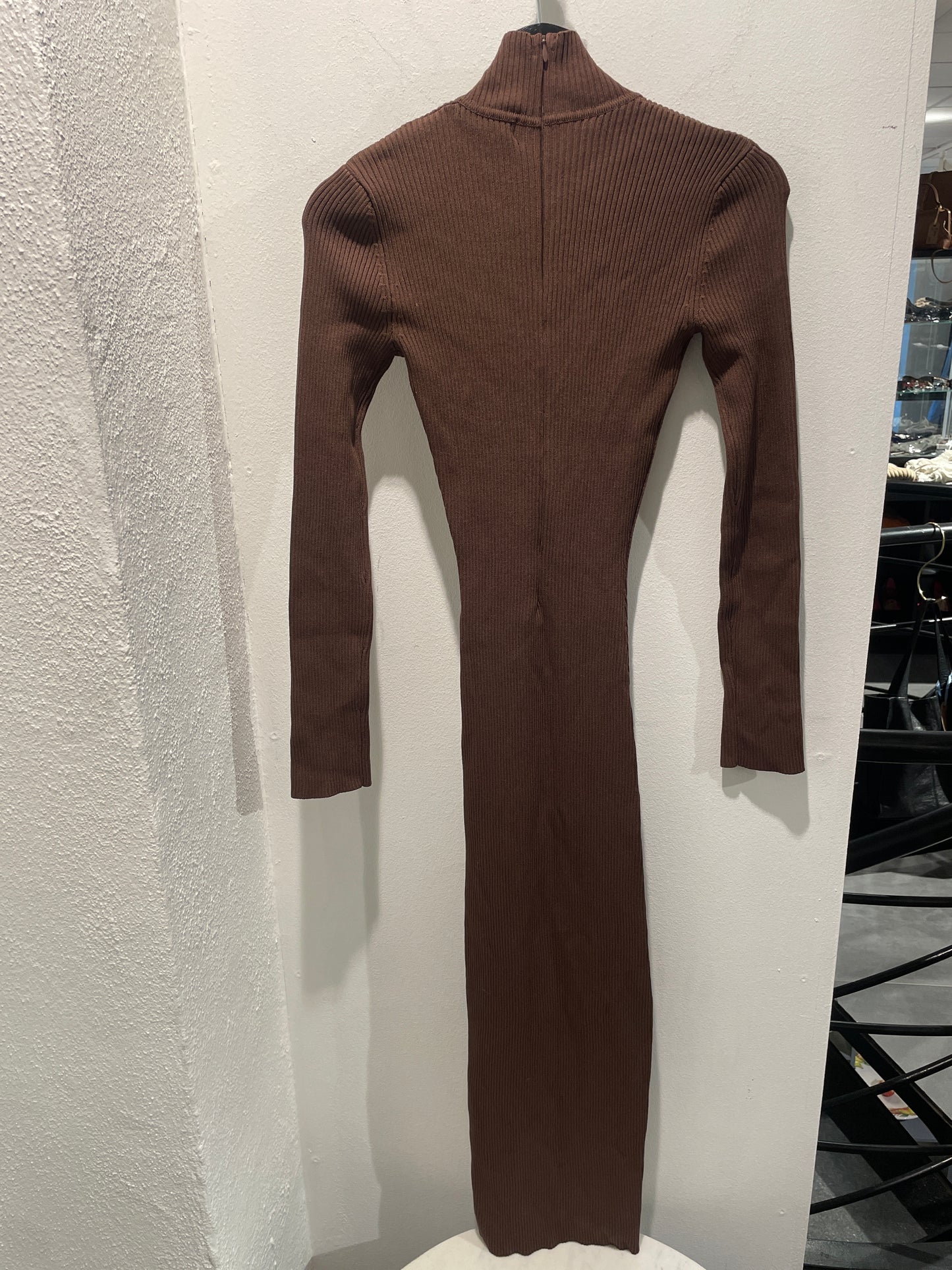 Sundarbay - Knitted Rib-Dress - brown - S - Medinas Wardrobe