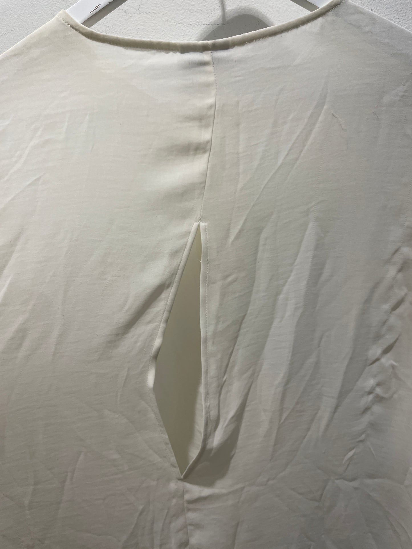Noir Silk Blouse with Open Back – Ivory - EU40