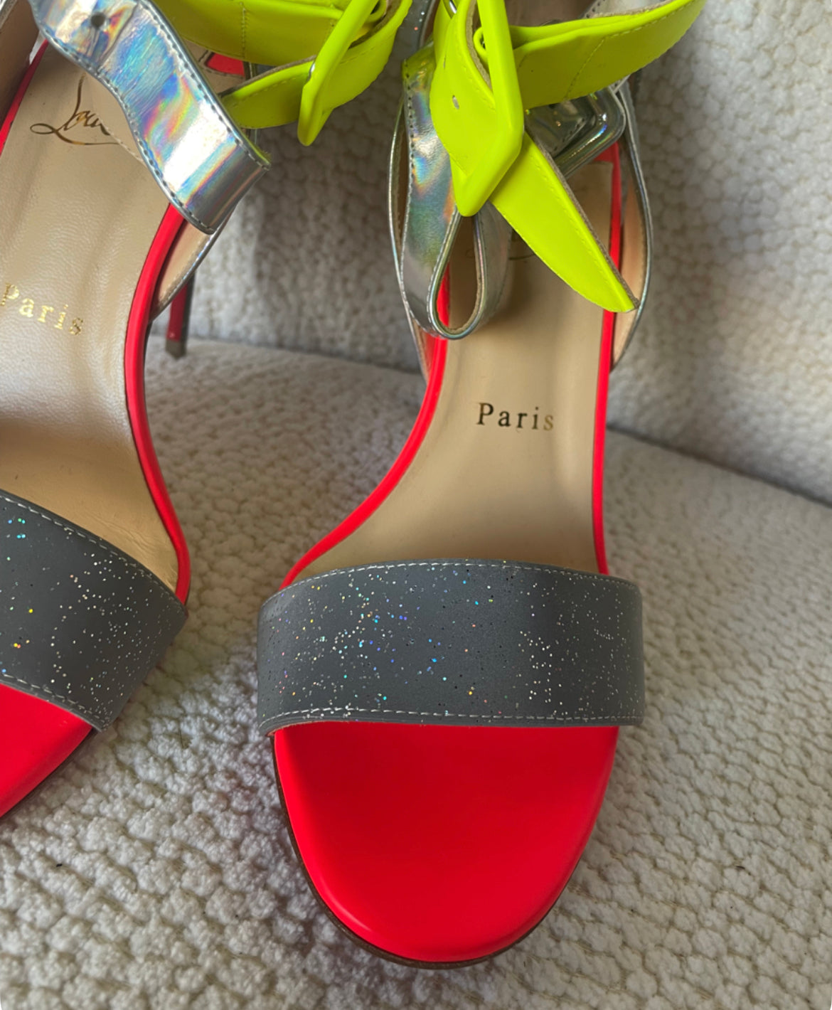Christian Louboutin - Farverige stilletter - Str. 38