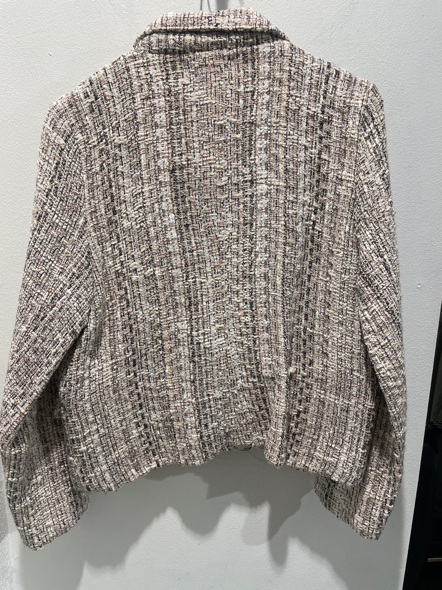 Lolly’s Laundry - blazer - bouclé - brown / ecru - Size M