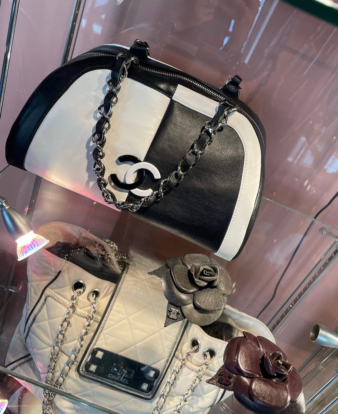 Chanel taske - sort & hvid